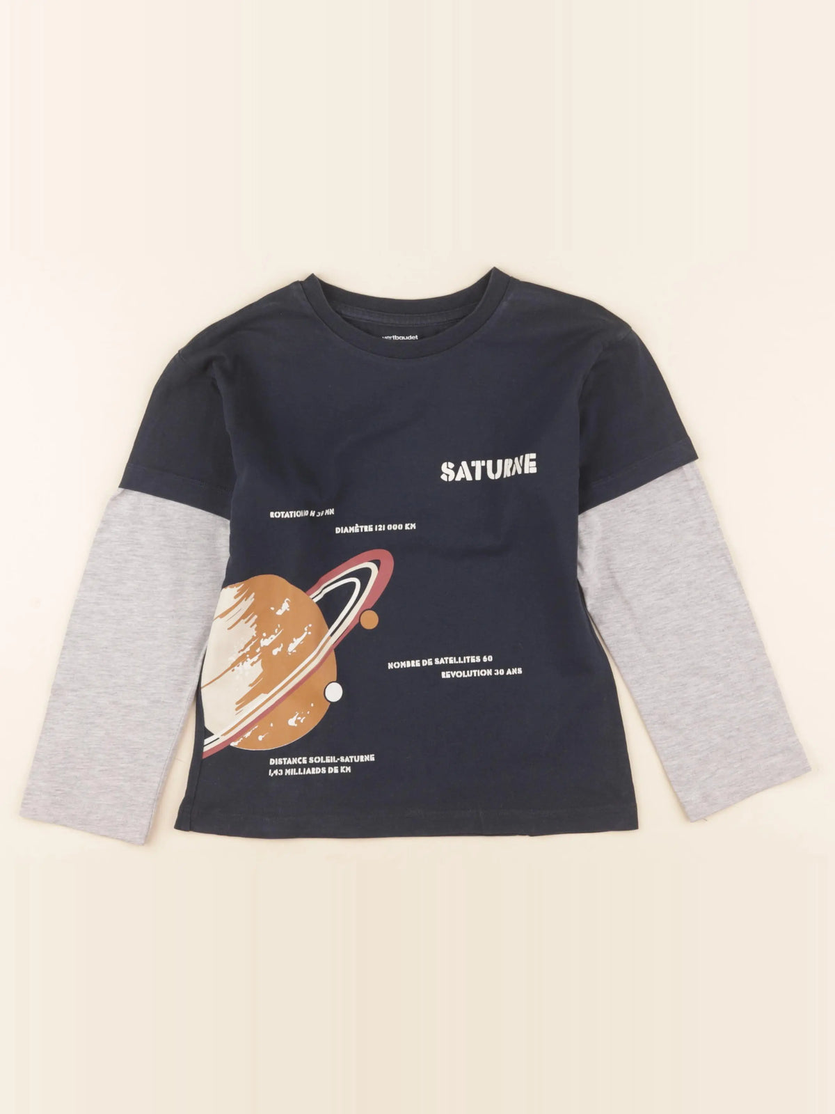 Vertbaudet - tee-shirt multicolore - 6 ans