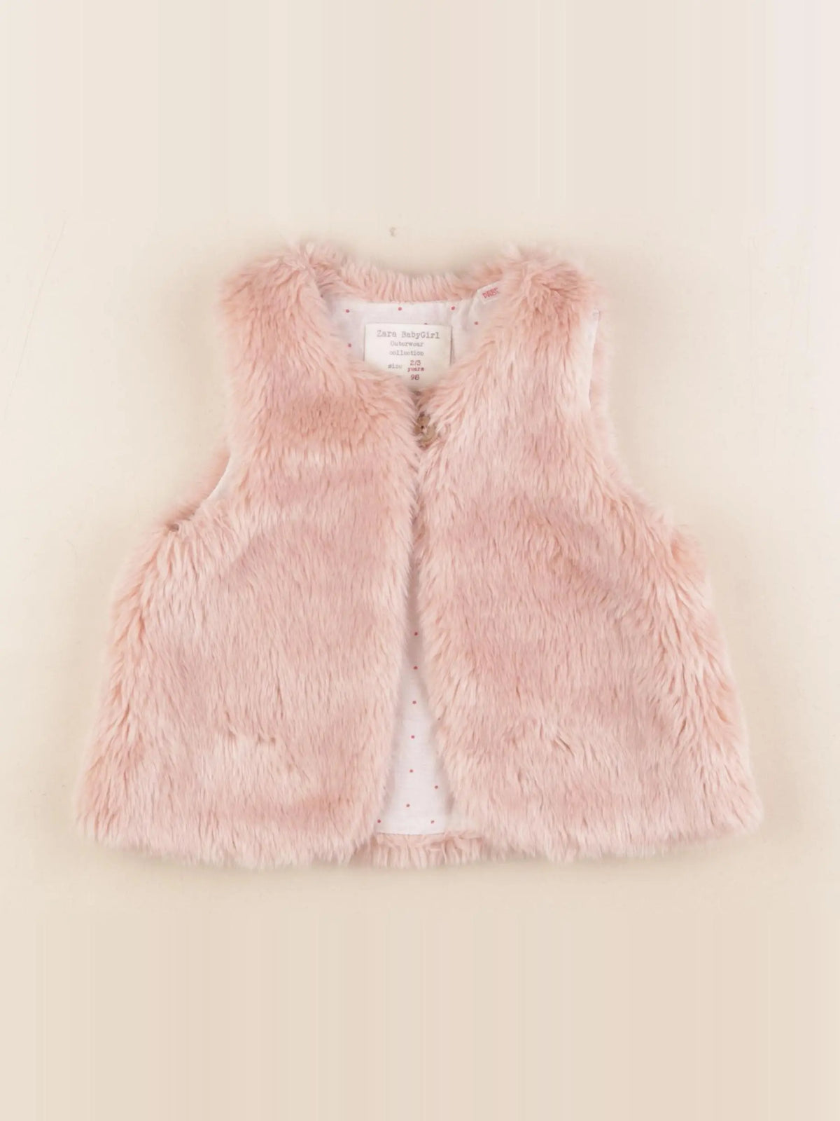 Zara - gilet rose - 2/3 ans