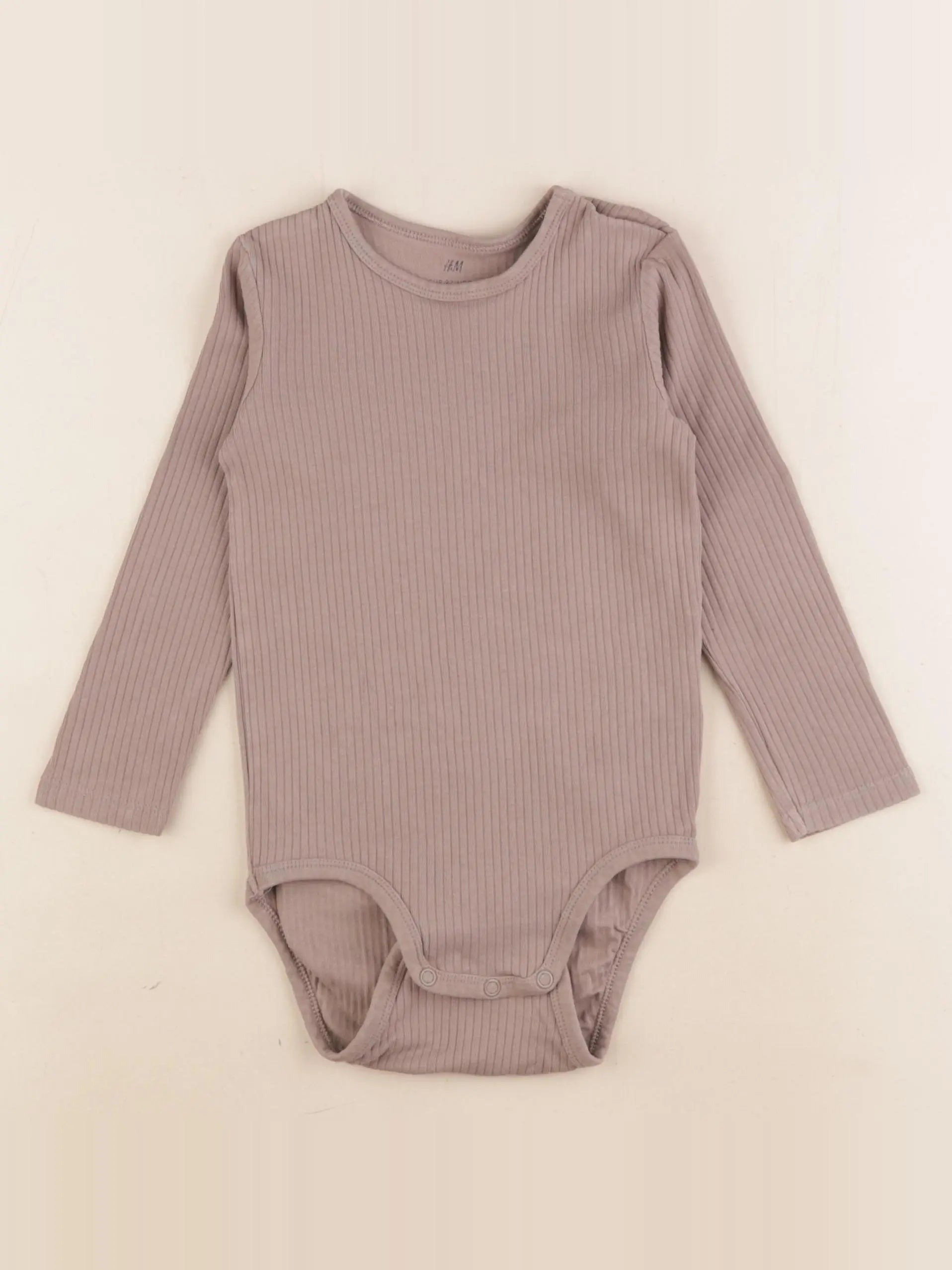 H&M - body marron - 18/24 mois