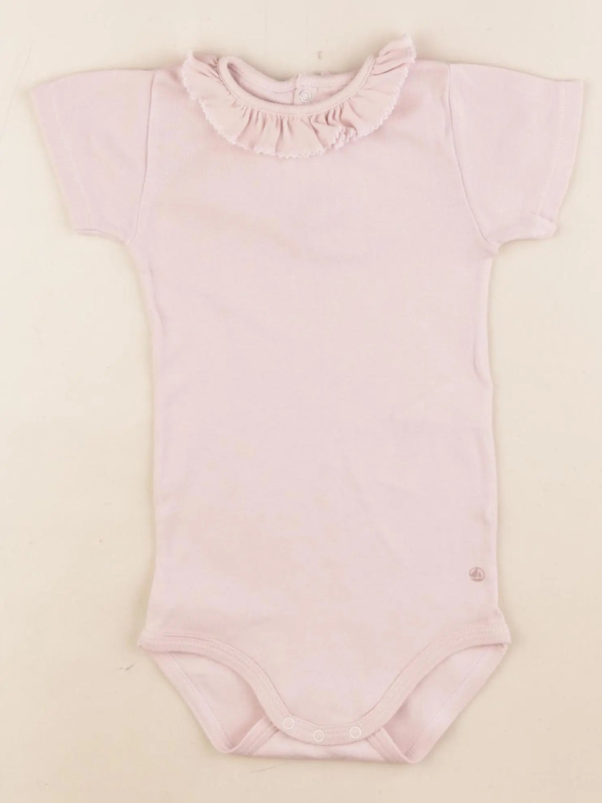 Petit Bateau - body à col rose - 24 mois