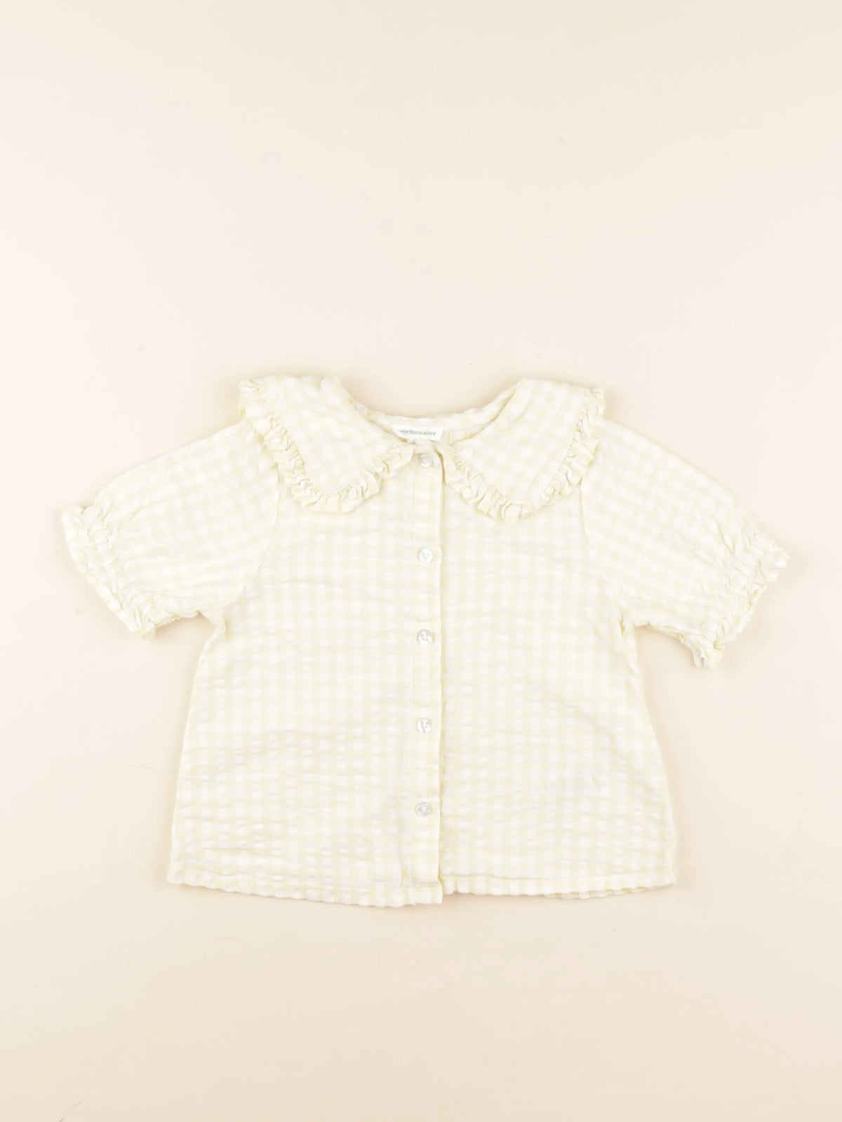 Vertbaudet - chemise jaune - 4 ans