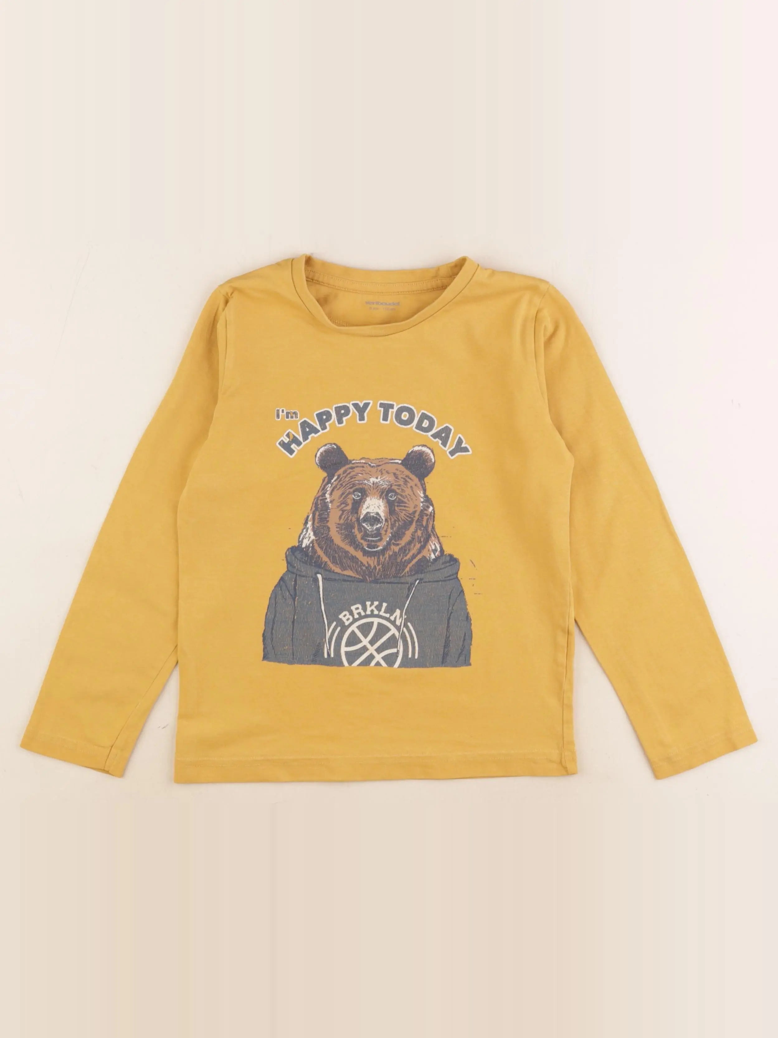 Vertbaudet - tee-shirt jaune - 6 ans