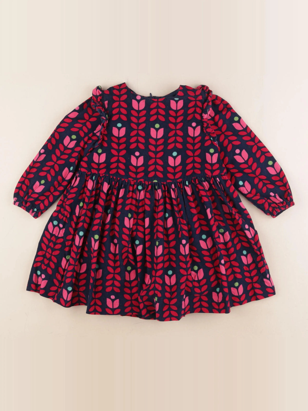 Jacadi - robe bleu, rose - 3 ans