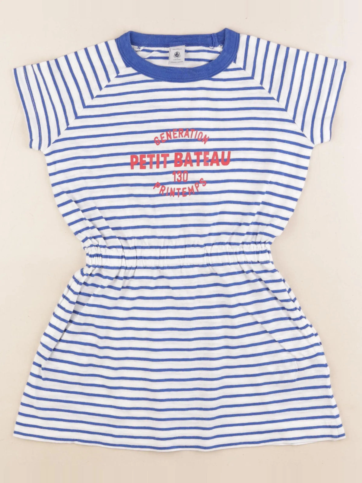 Petit Bateau - robe bleu - 6 ans