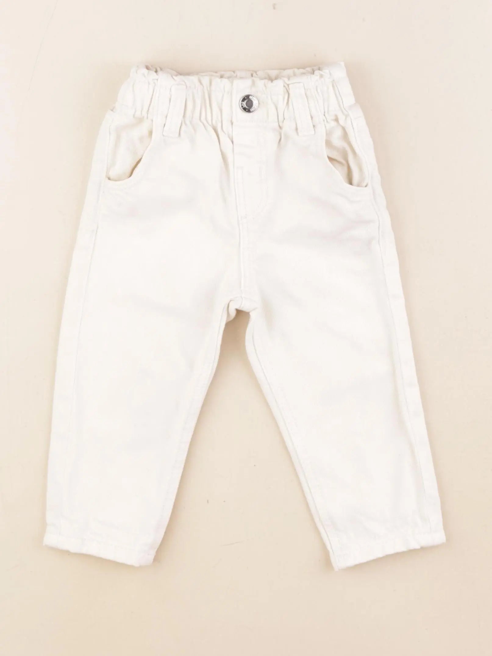 Mango - jean beige - 12/18 mois