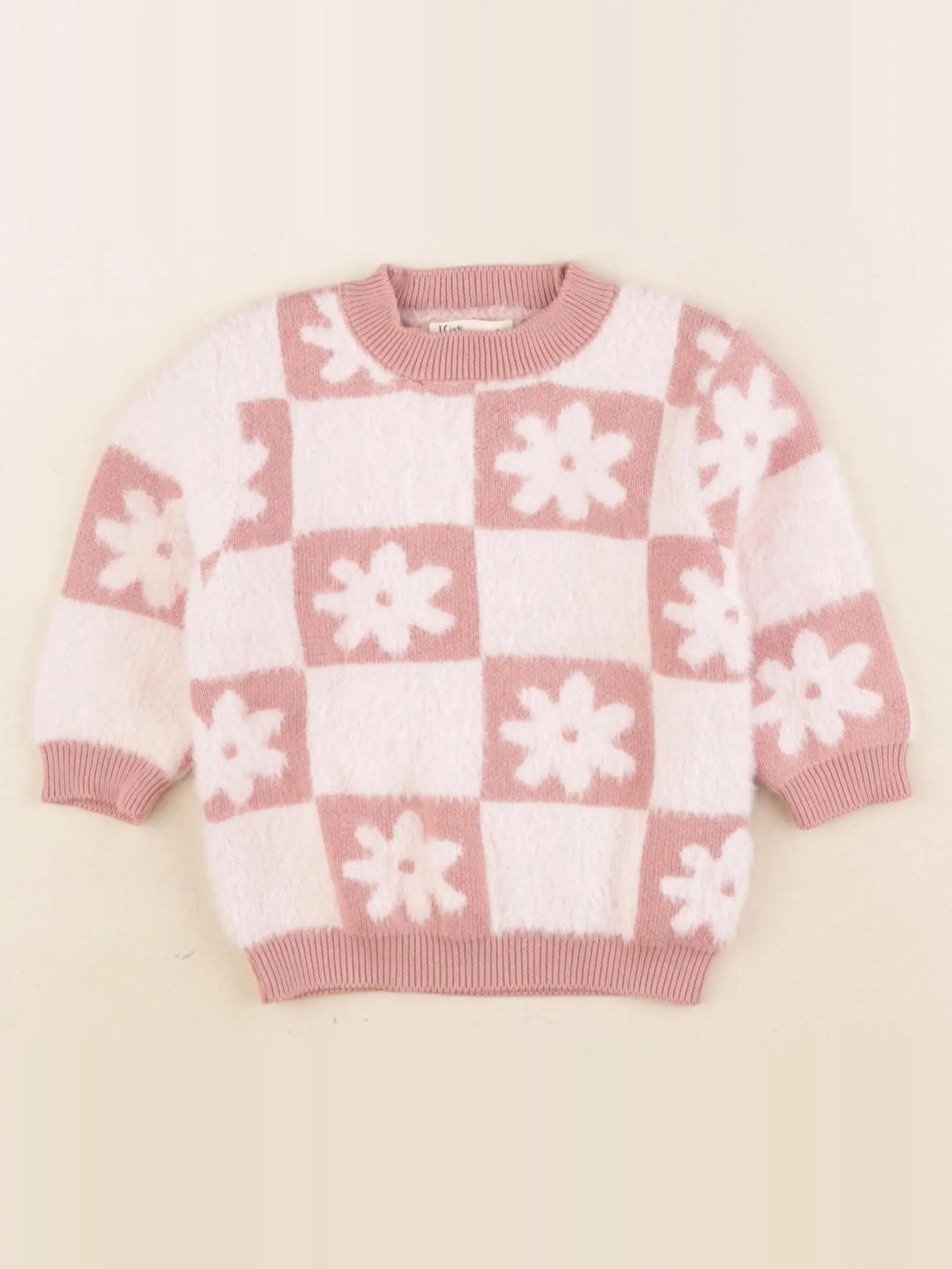 Little Cigogne - pull rose - 9 mois