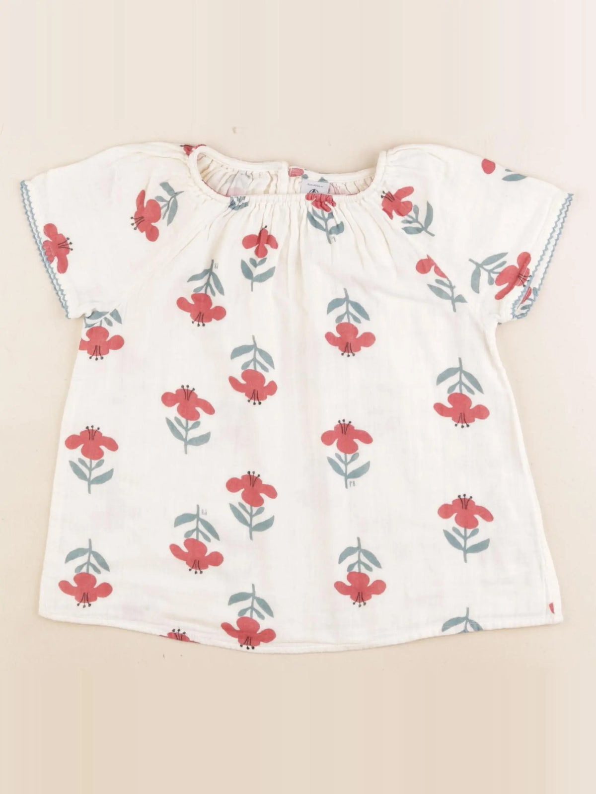 Petit Bateau - blouse beige - 6 ans