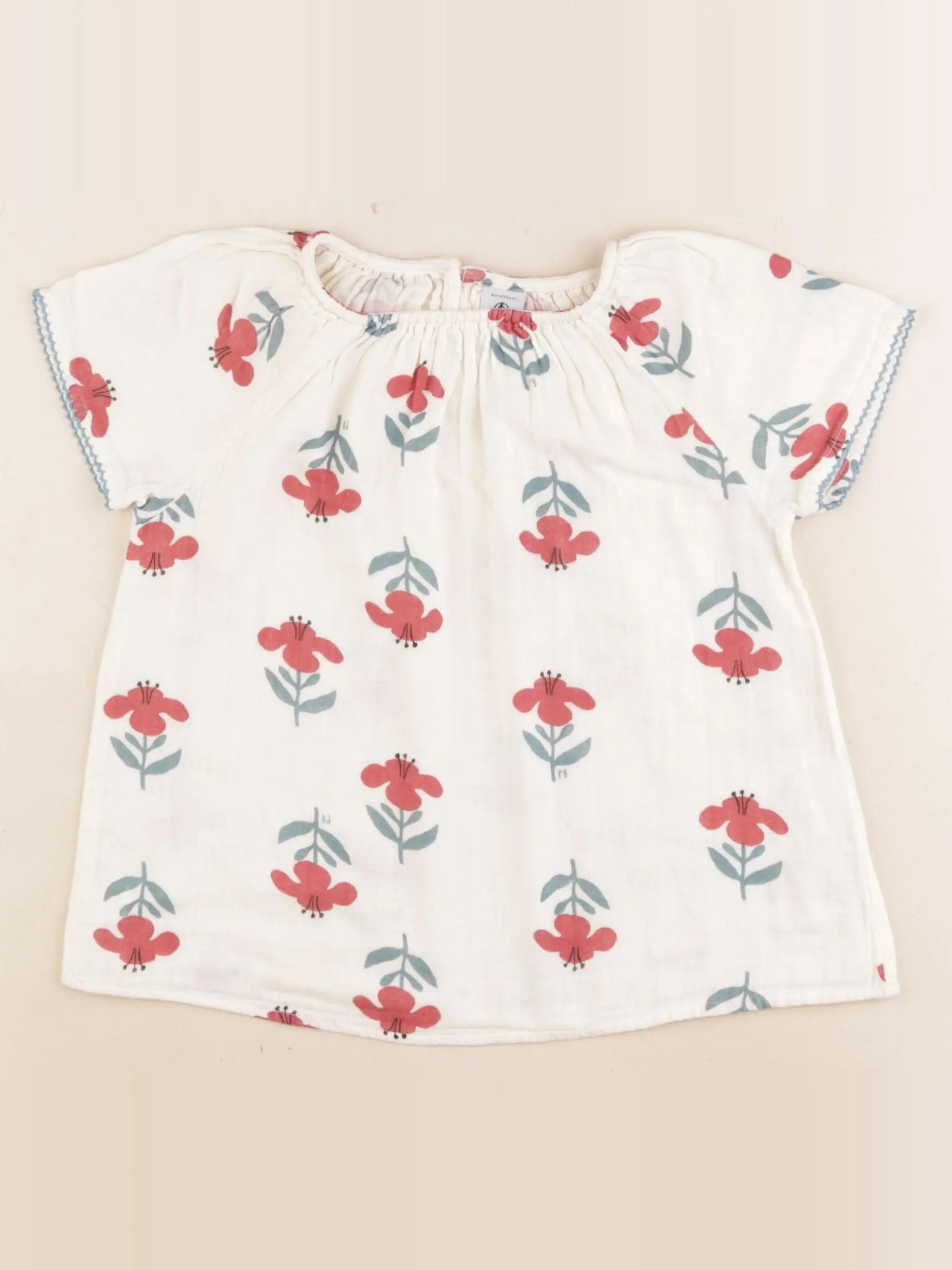 Petit Bateau - blouse beige - 6 ans