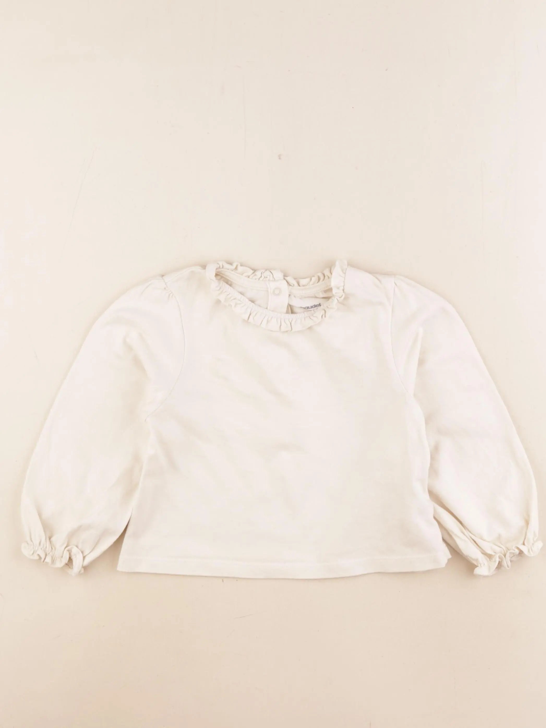 Vertbaudet - tee-shirt beige - 2 ans