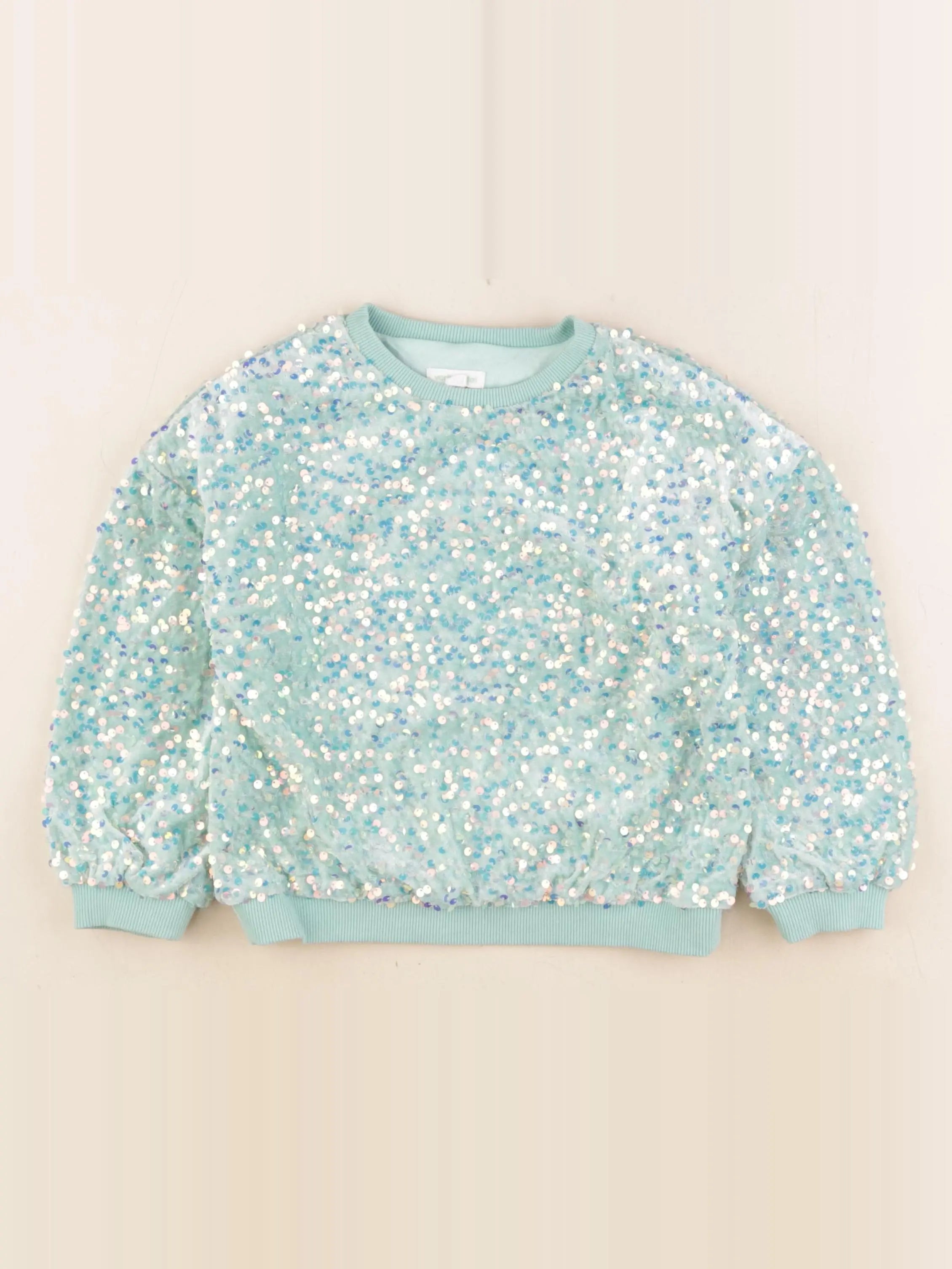 Vertbaudet - sweat vert - 6 ans