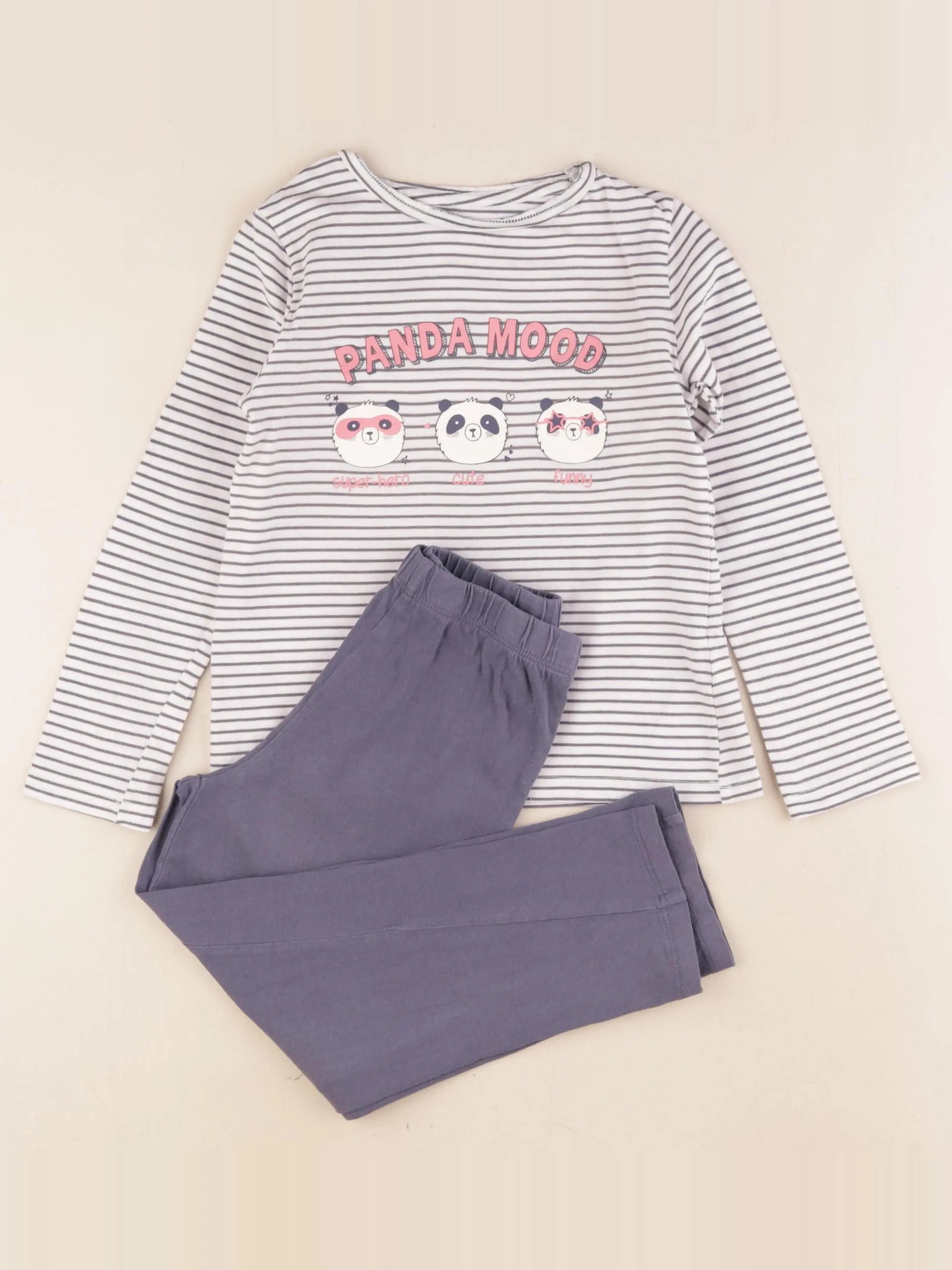 Vertbaudet - pyjama coton bleu - 5 ans