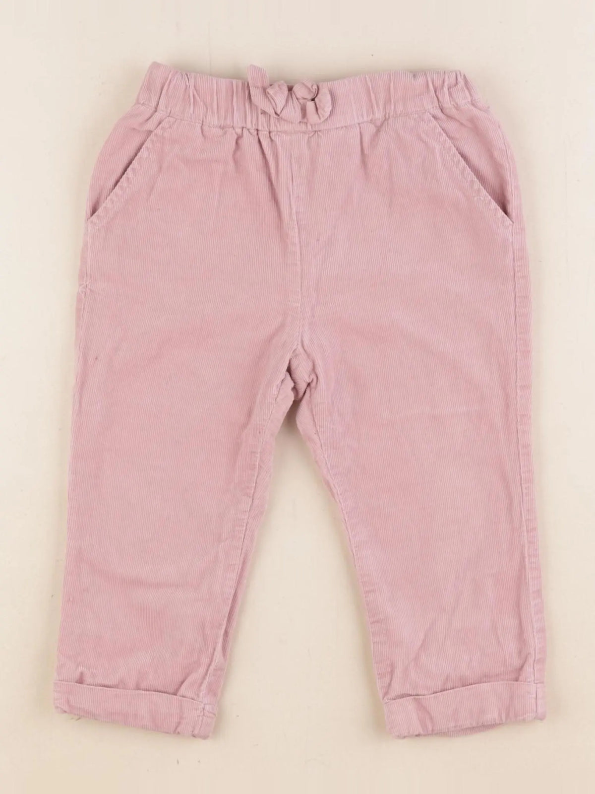 Vertbaudet - pantalon doublé rose - 2 ans