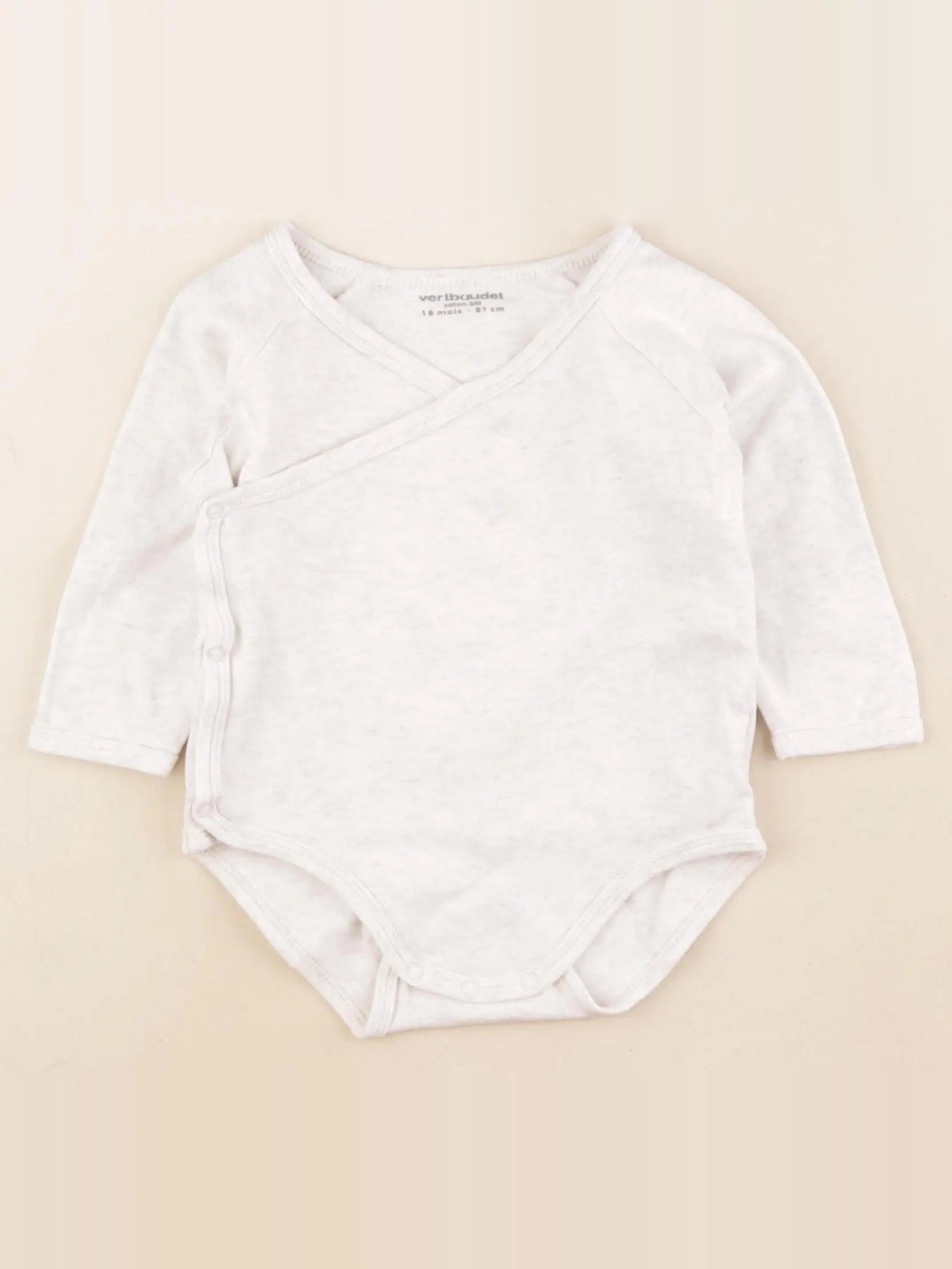 Vertbaudet - body marron - 18 mois