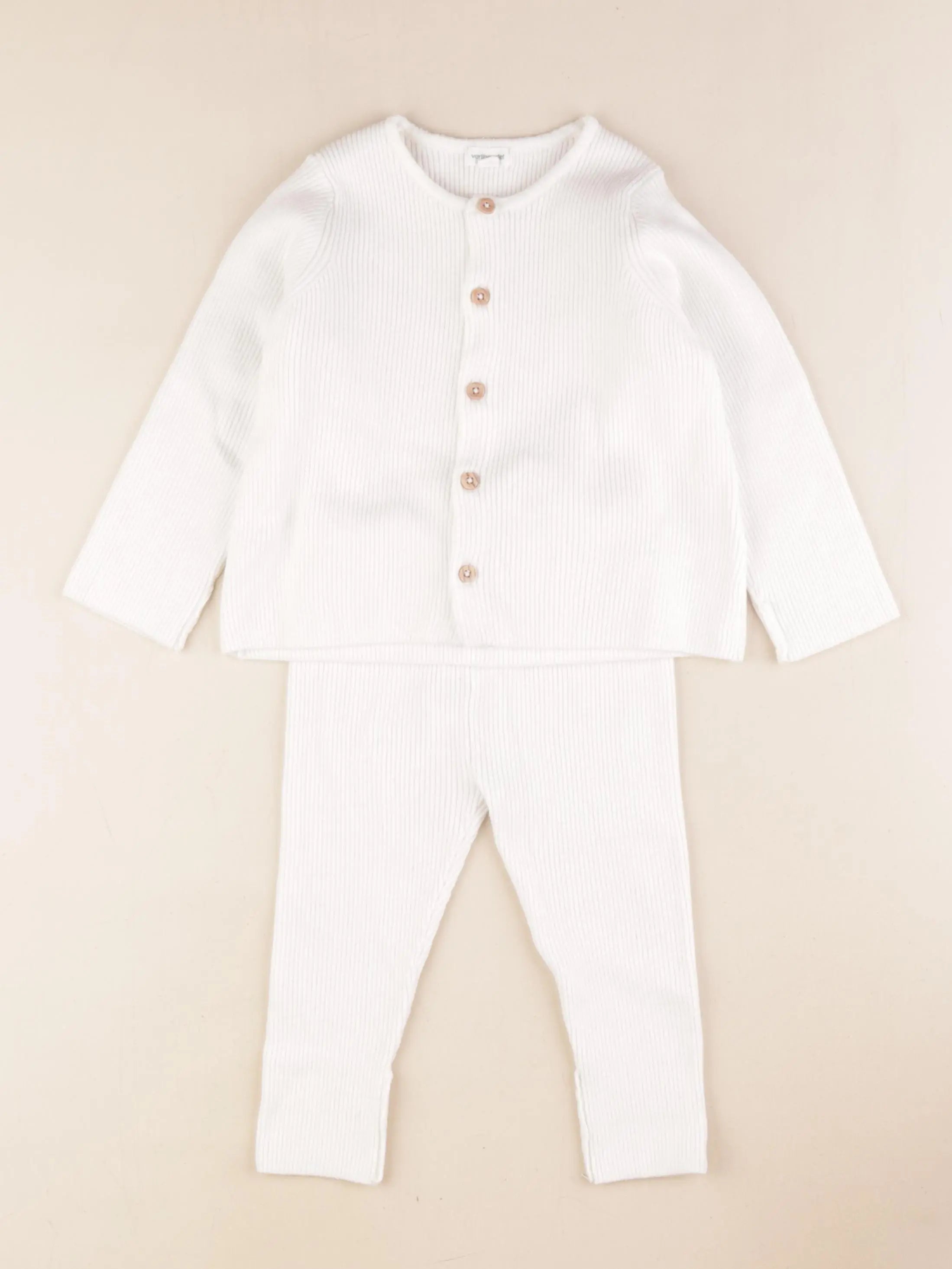Vertbaudet - ensemble blanc - 18 mois