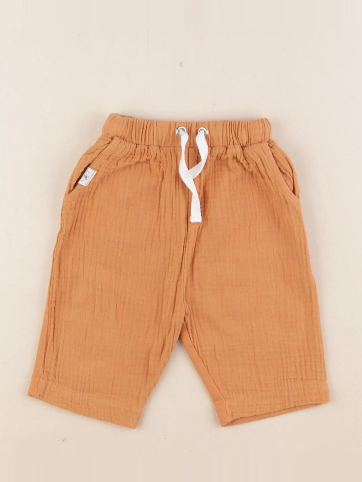 Vertbaudet - pantalon marron - 6 mois