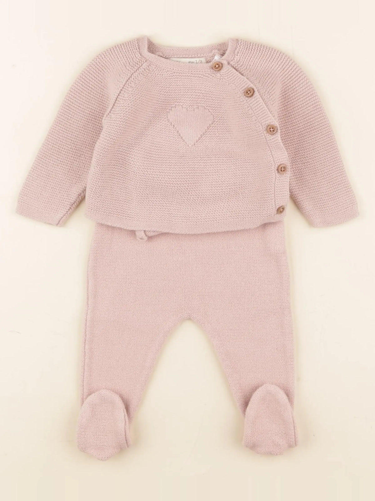 Zara - ensemble rose - 1/3 mois