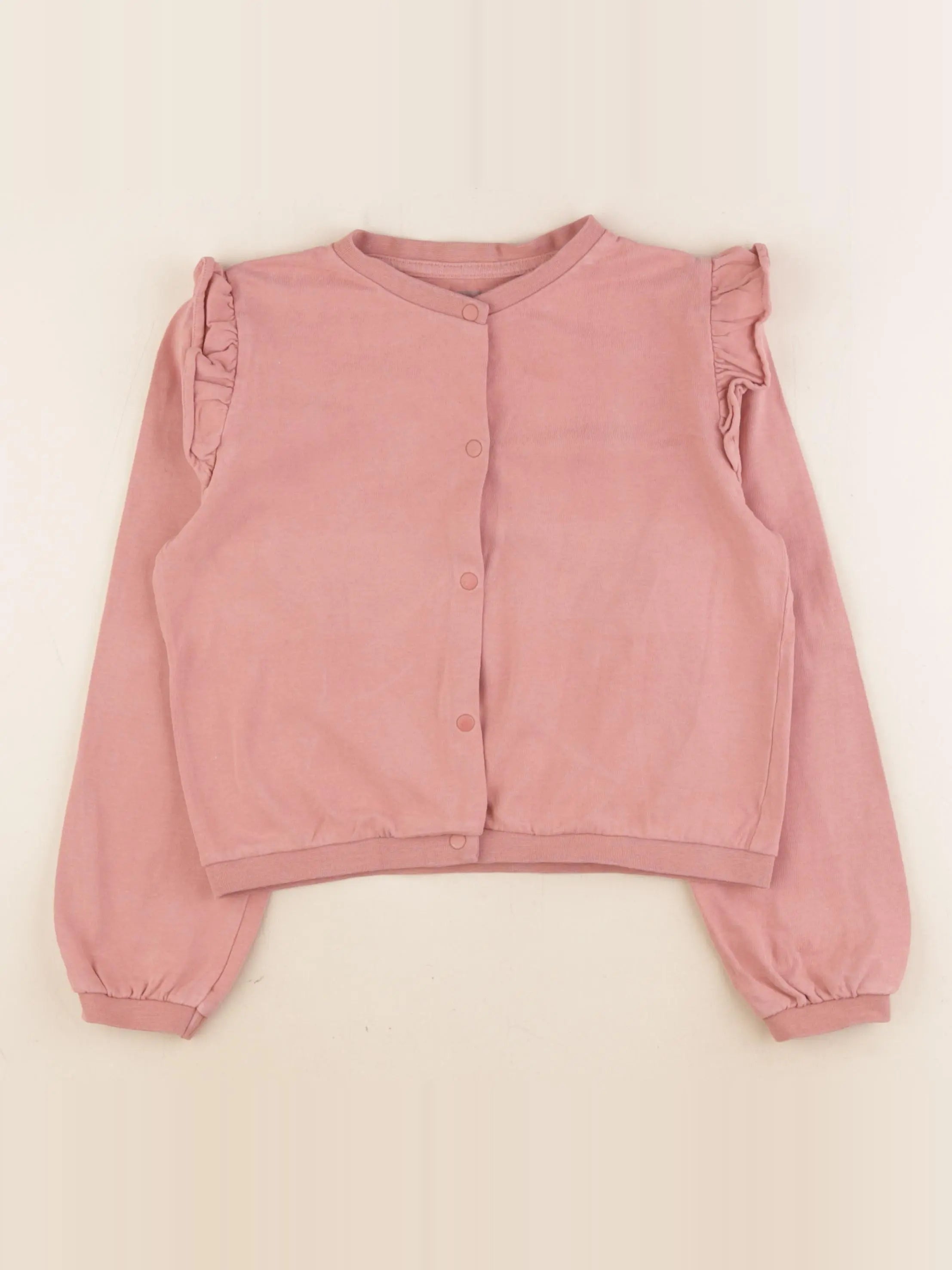 Vertbaudet - sweat rose - 8 ans