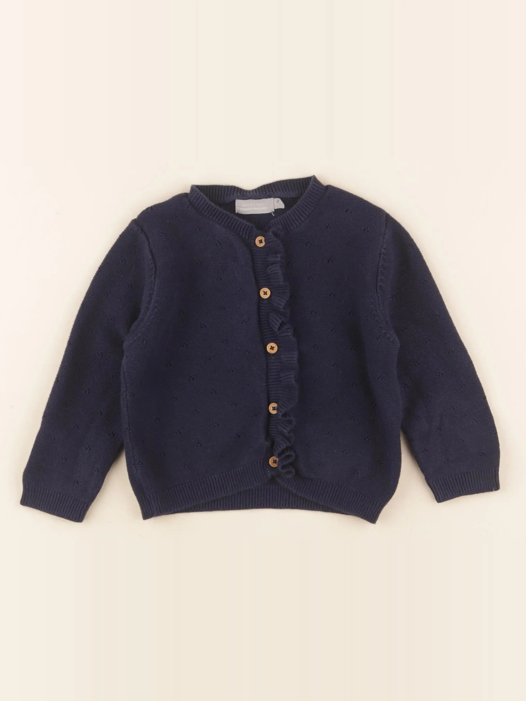 Boutchou - gilet bleu - 18 mois