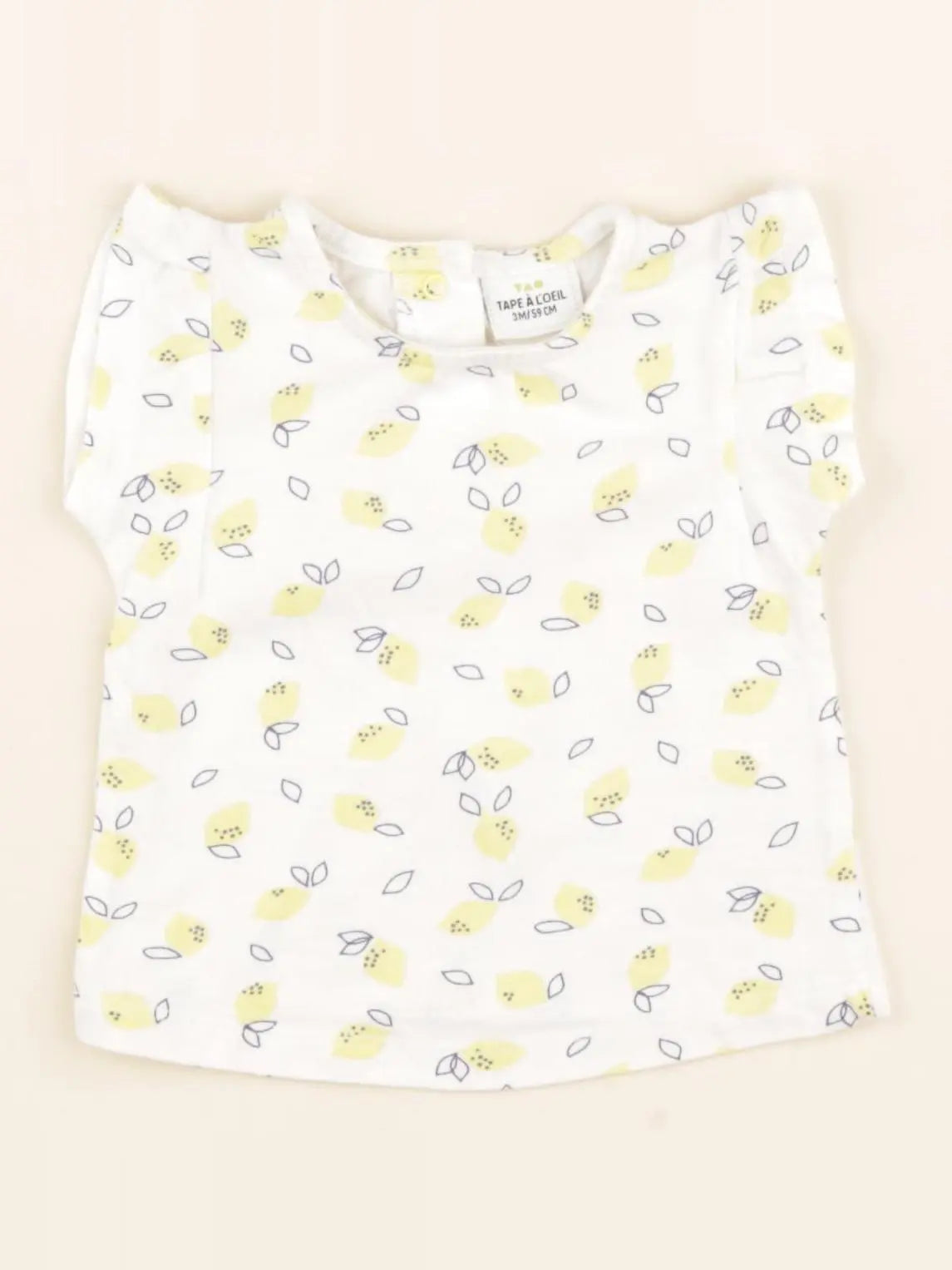 Tape à l'oeil - tee-shirt jaune - 3 mois