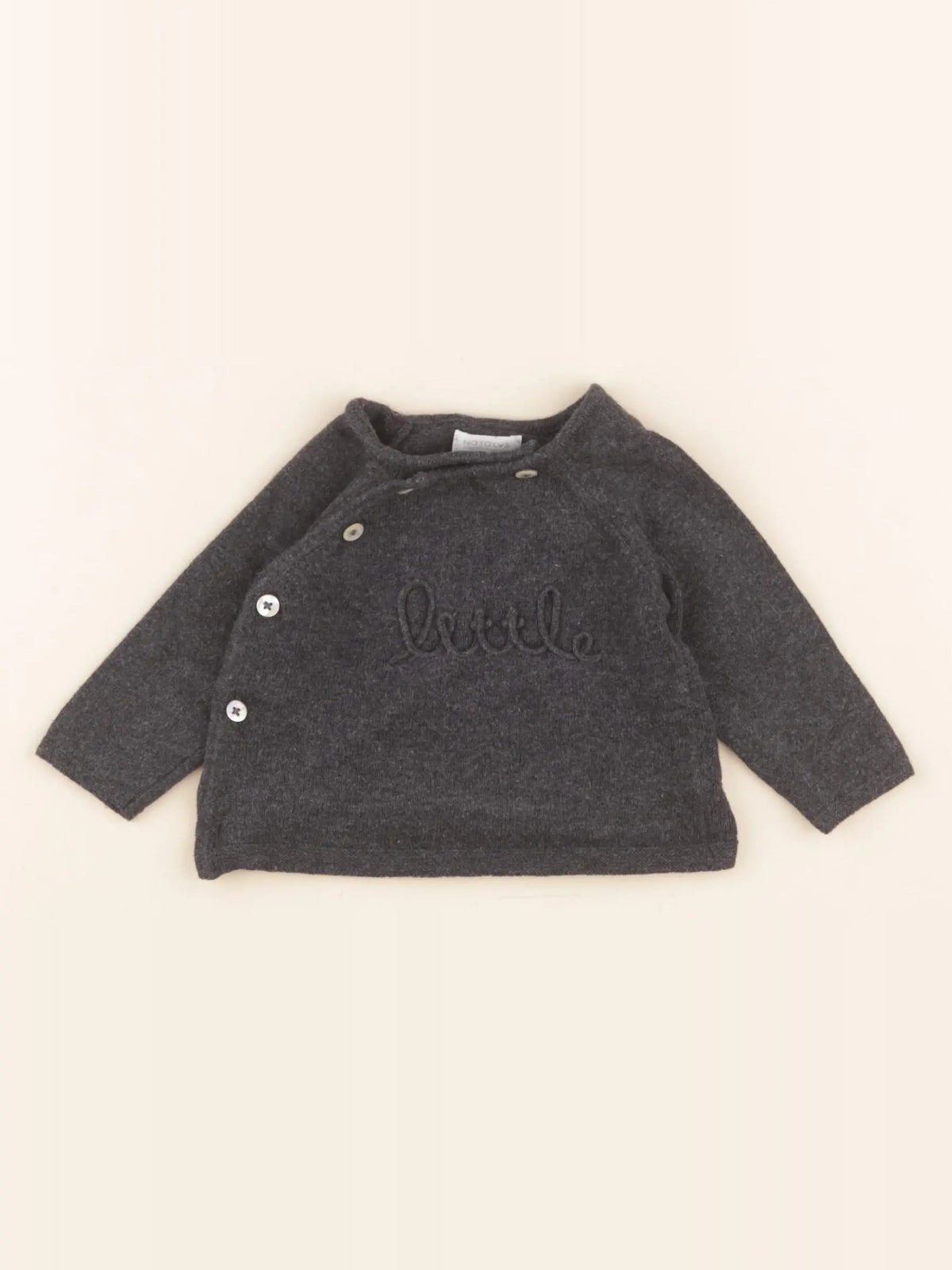 Natalys - pull gris - 3 mois