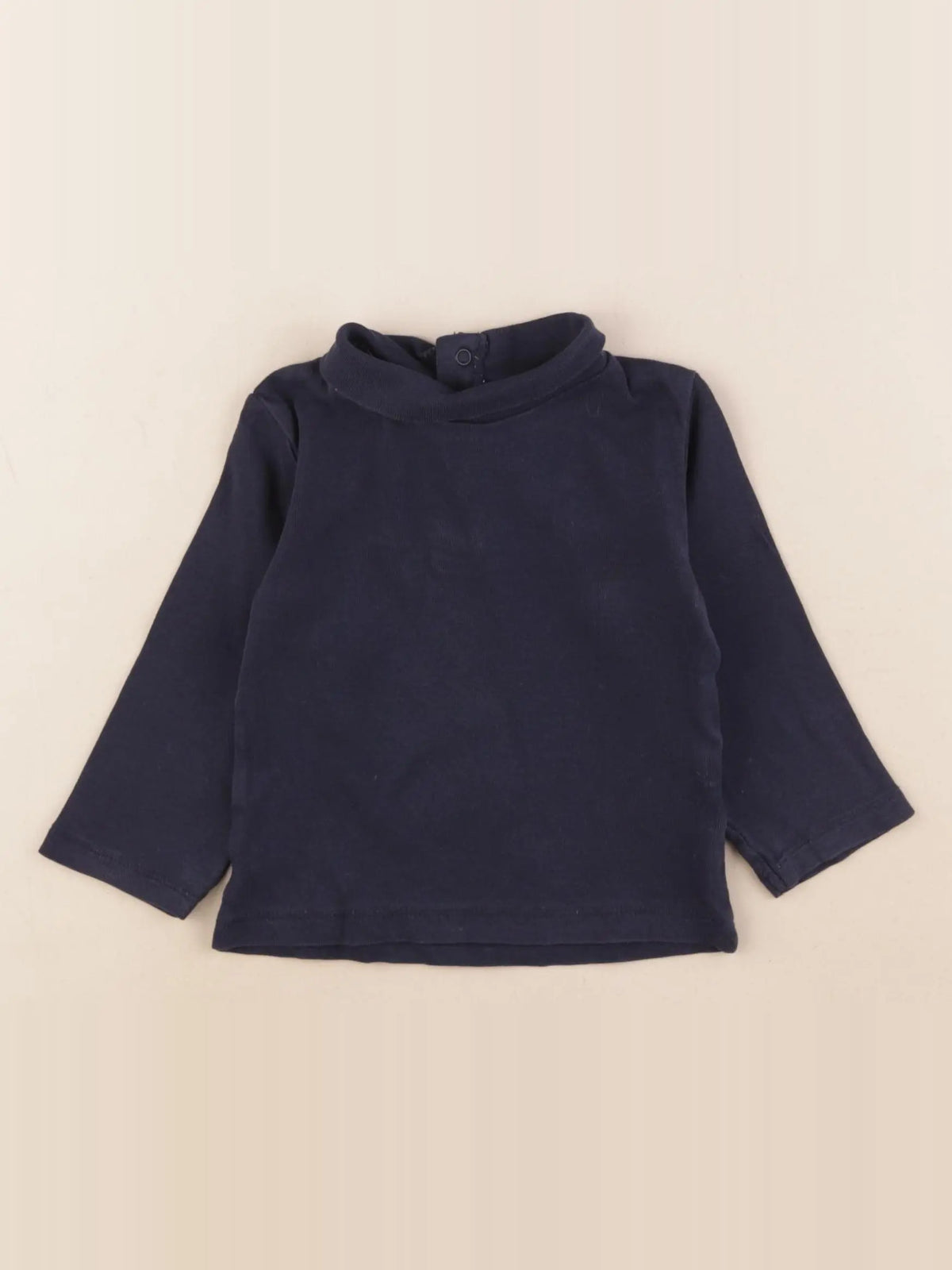 Vertbaudet - sous-pull bleu - 12 mois