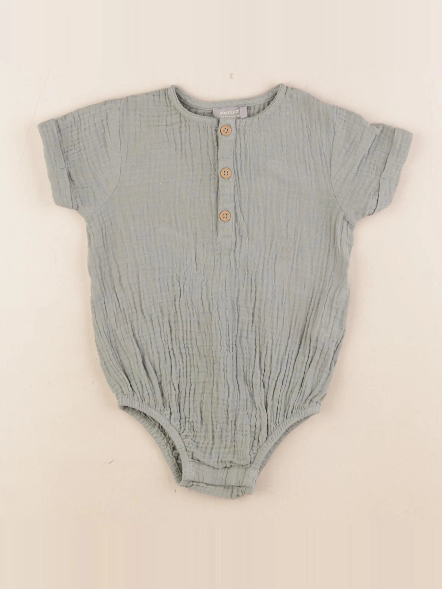 Boutchou - combinaison vert - 12 mois