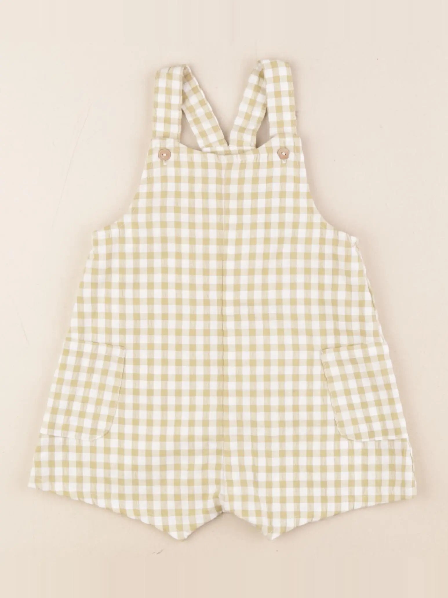 Zara - salopette beige - 6/9 mois
