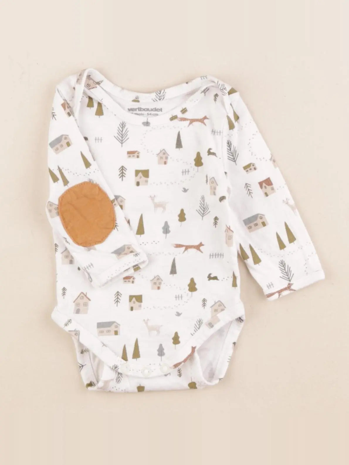 Vertbaudet - body blanc - 1 mois