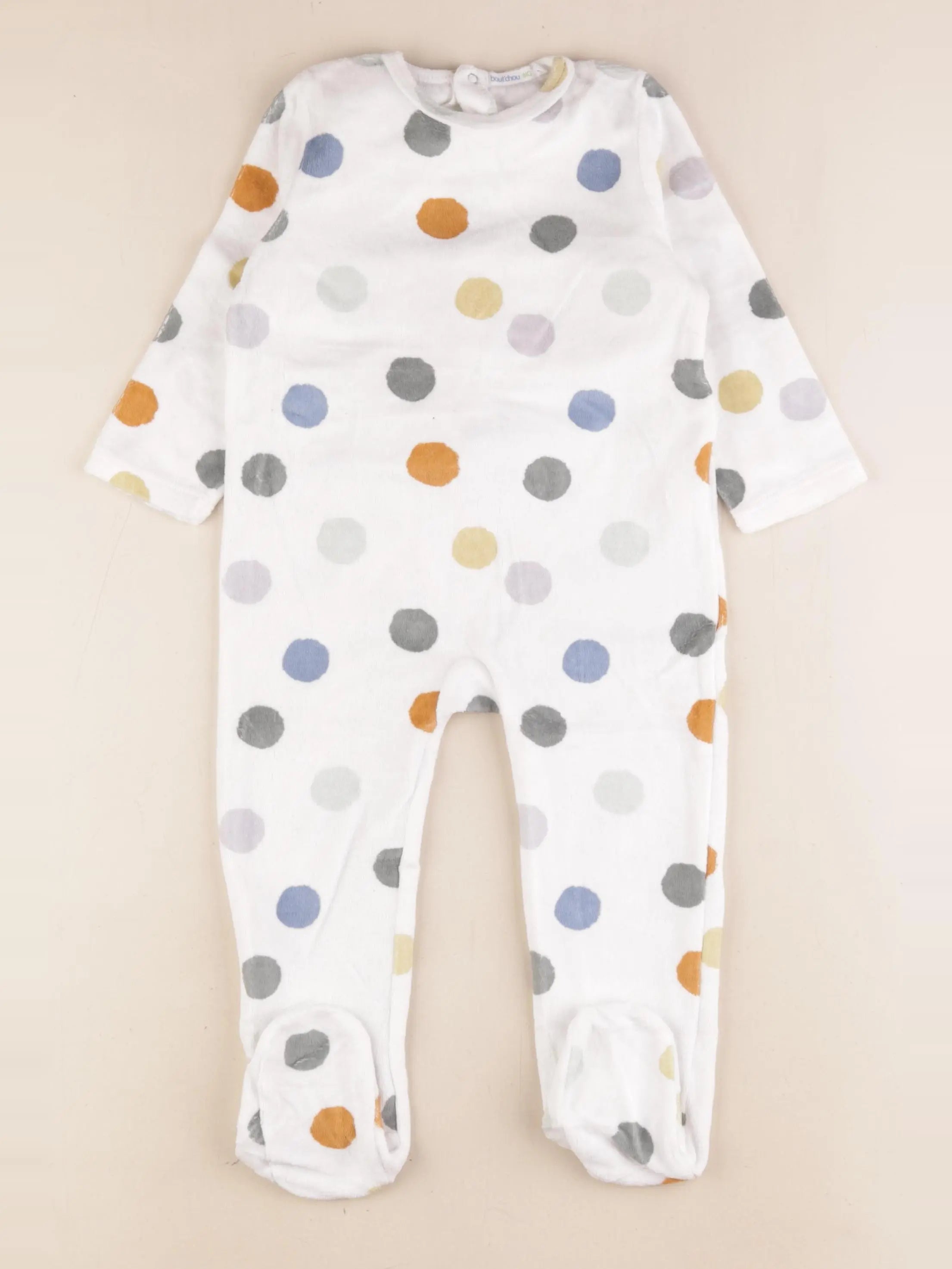 Boutchou - pyjama velours multicolore - 2 ans