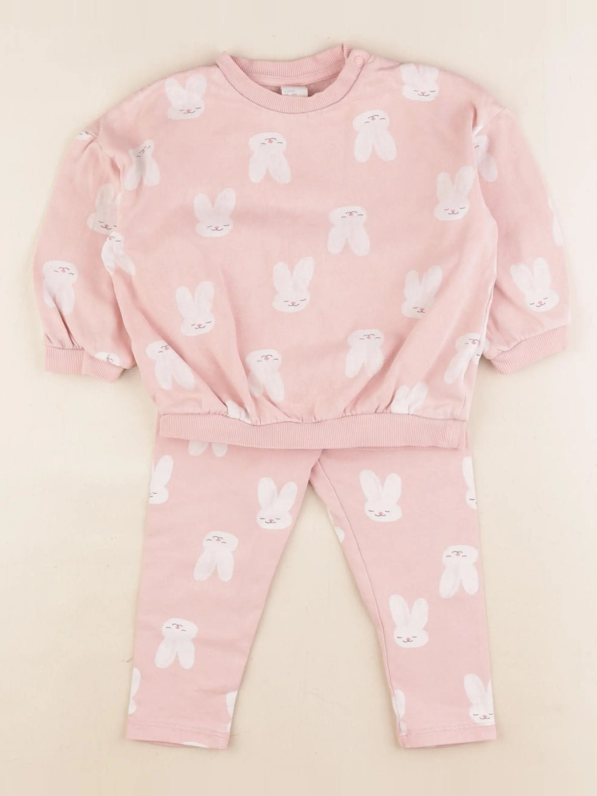 H&M - ensemble rose - 12/18 mois