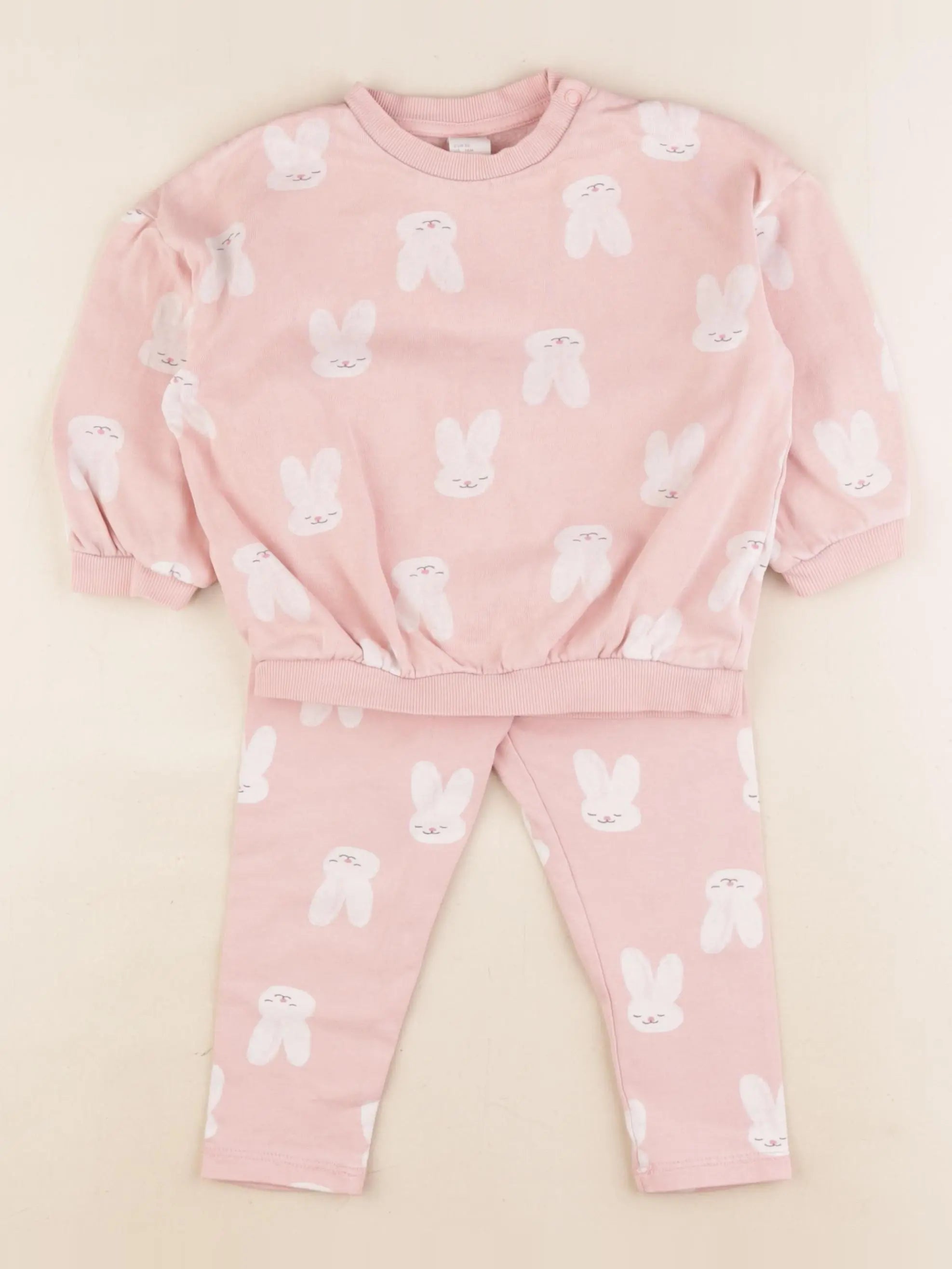 H&M - ensemble rose - 12/18 mois
