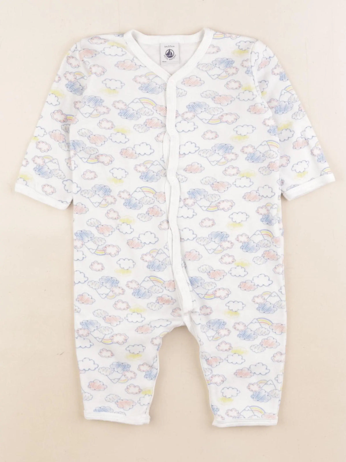 Petit Bateau - pyjama coton multicolore - 6 mois