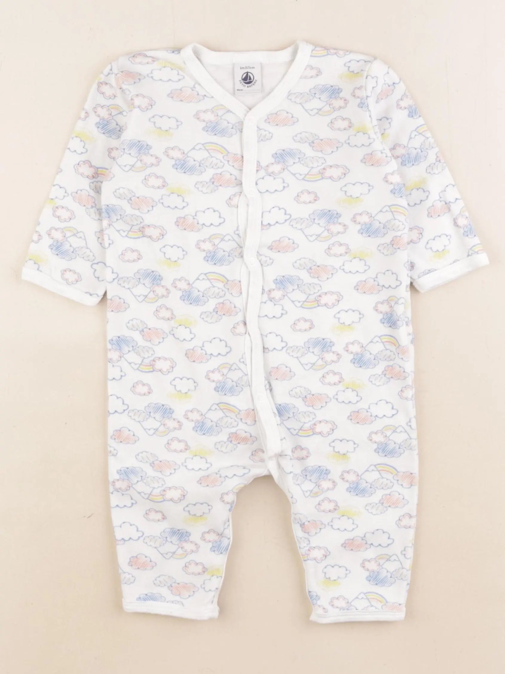 Petit Bateau - pyjama coton multicolore - 6 mois