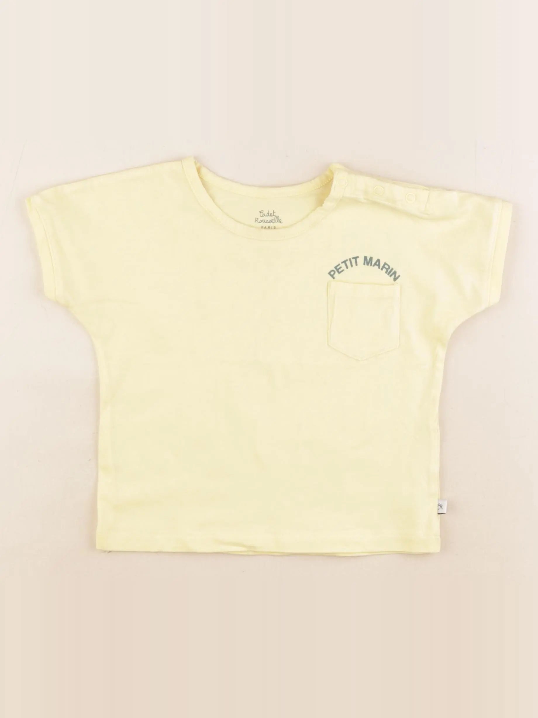 Cadet Rousselle - tee-shirt jaune - 2 ans