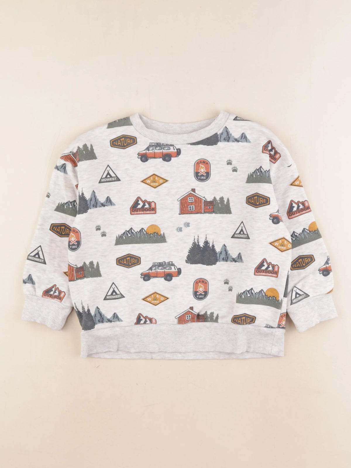 Vertbaudet - sweat gris - 5 ans