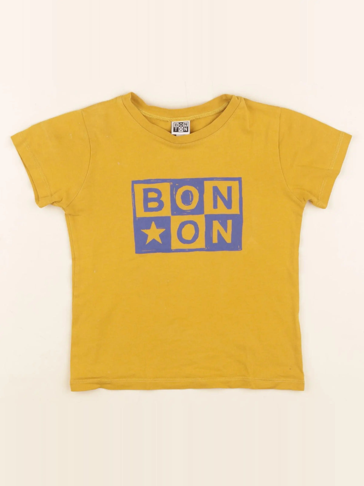 Bonton - tee-shirt jaune - 4 ans