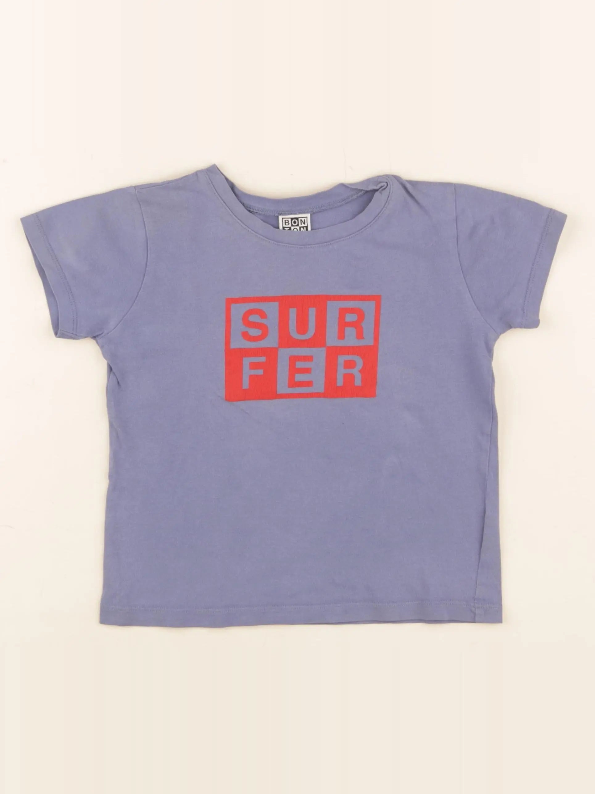 Bonton - tee-shirt bleu - 4 ans