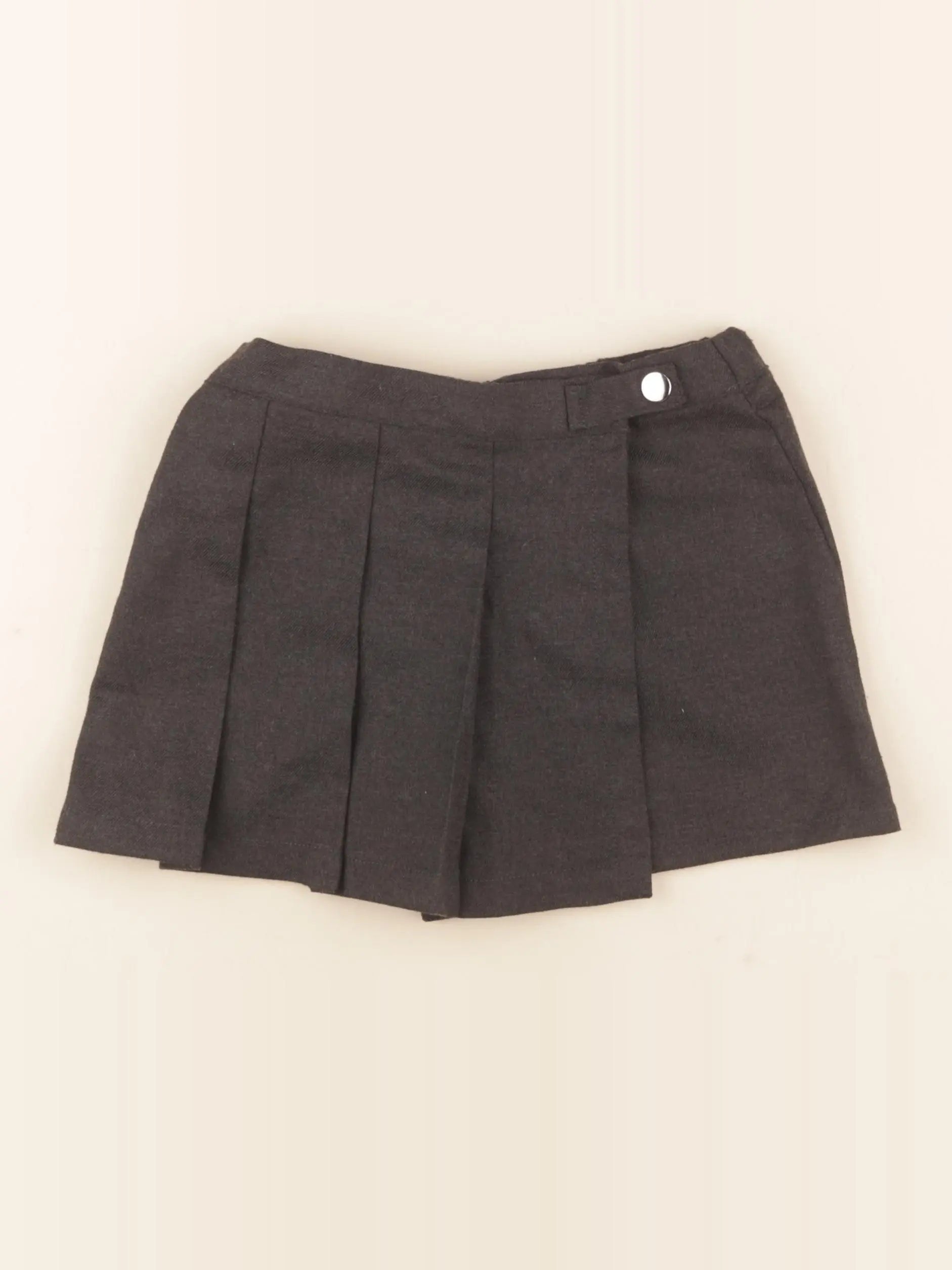 Vertbaudet - jupe short taupe - 7 ans