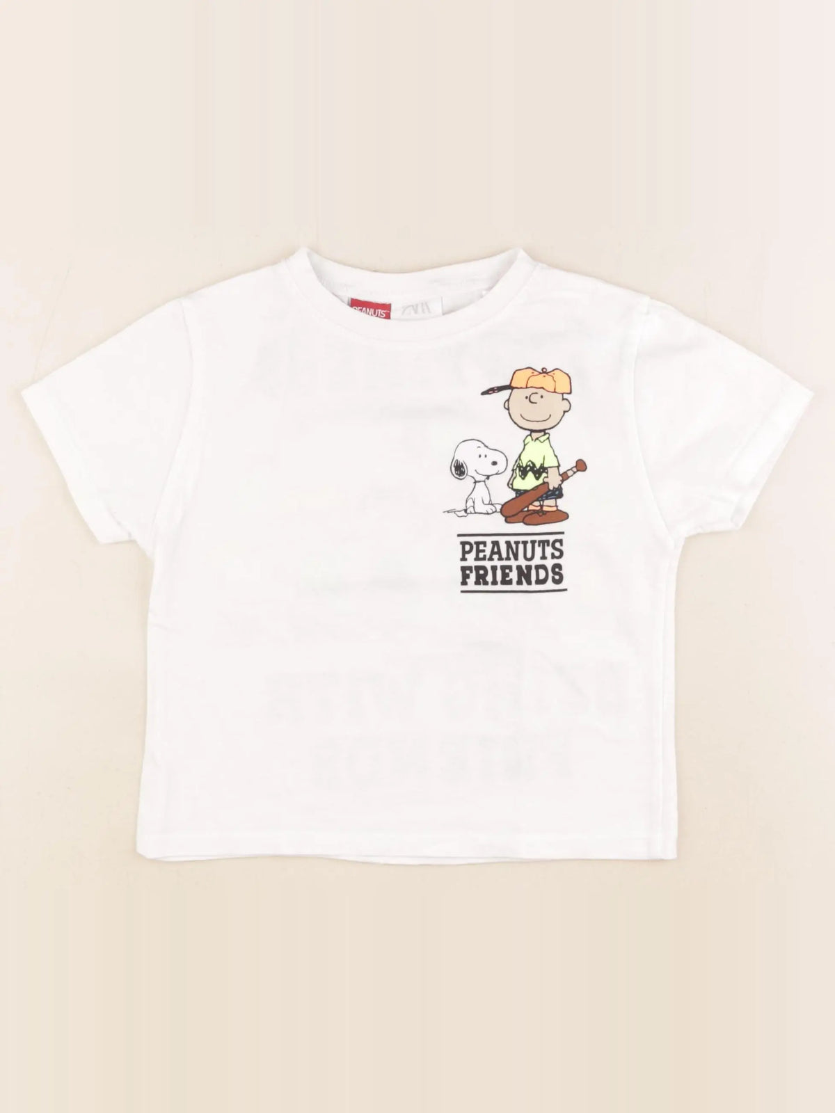 Zara - tee-shirt imprimé au dos blanc - 18/24 mois