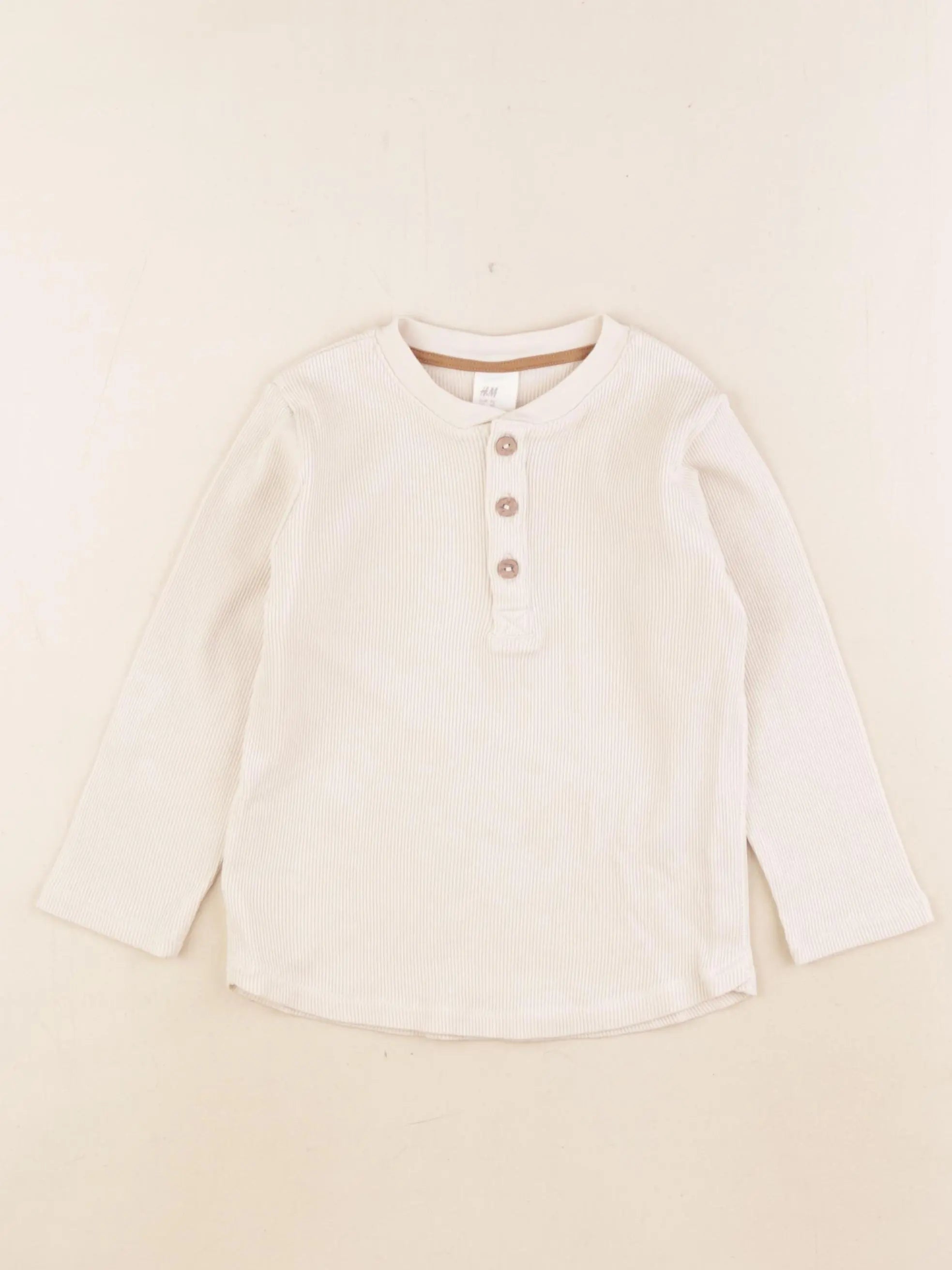 H&M - tee-shirt beige - 18/24 mois