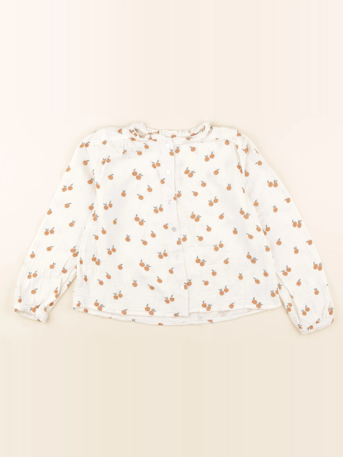 Vertbaudet - blouse beige - 7 ans