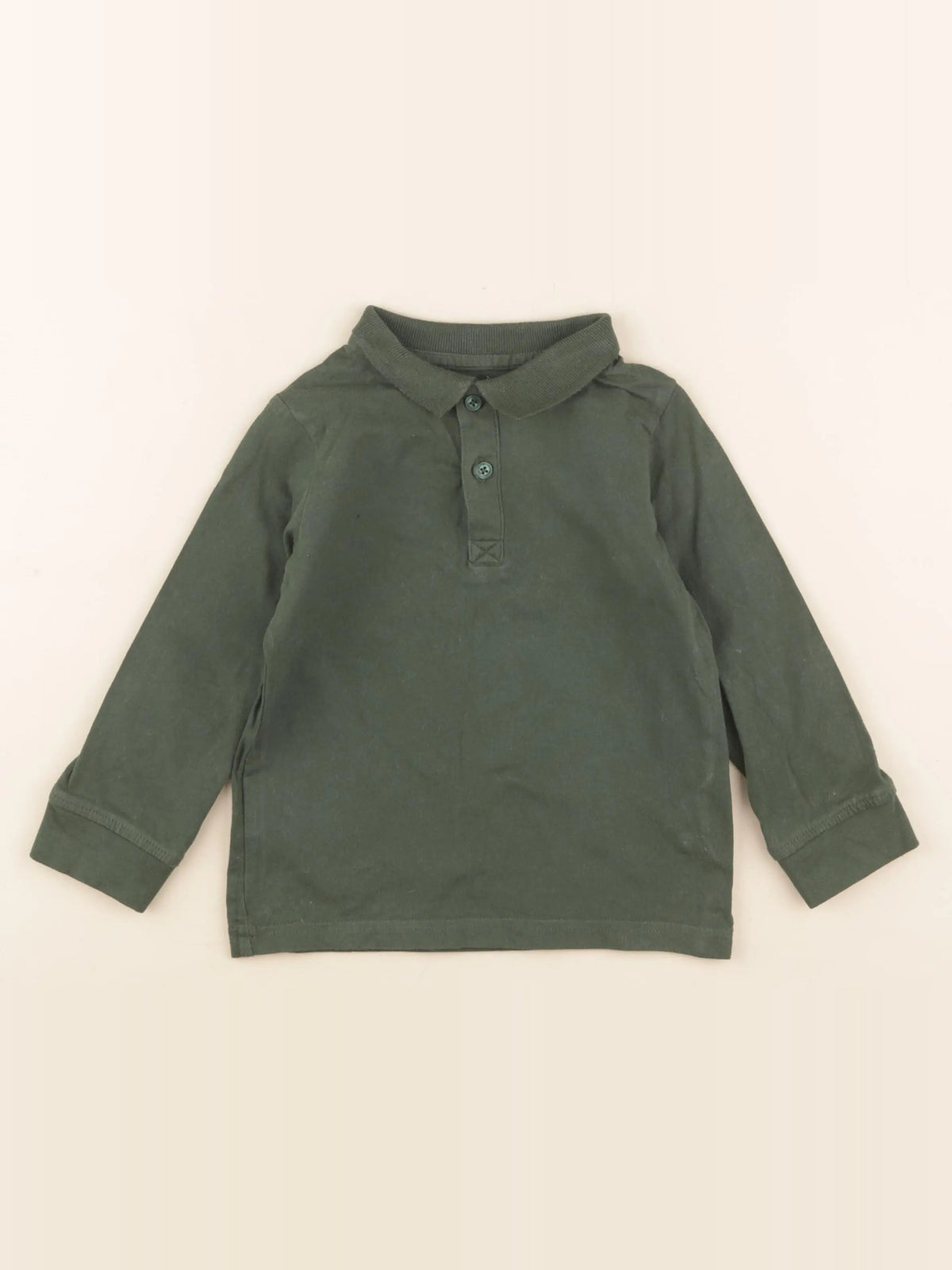 Vertbaudet - polo vert - 4 ans