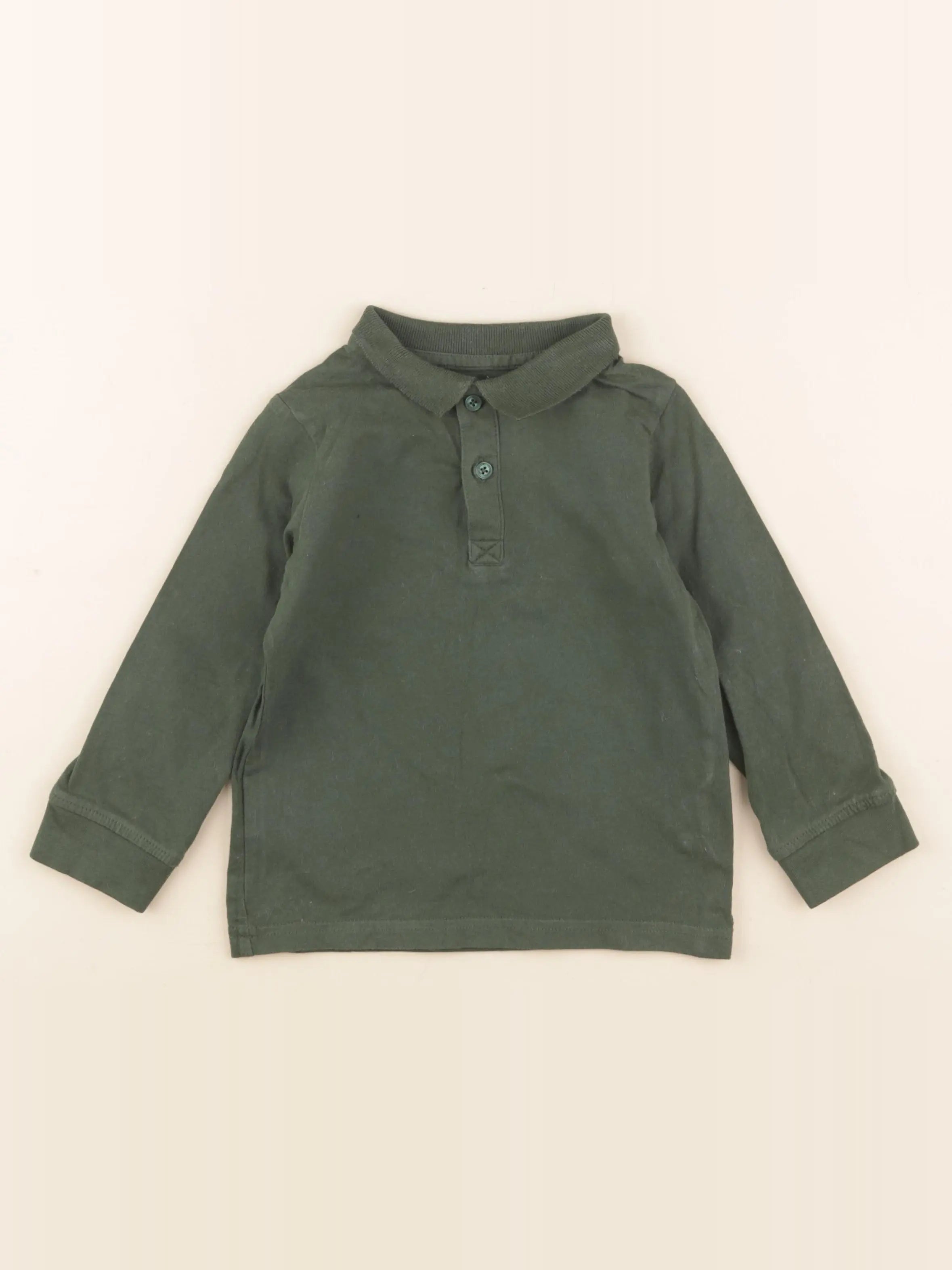 Vertbaudet - polo vert - 4 ans