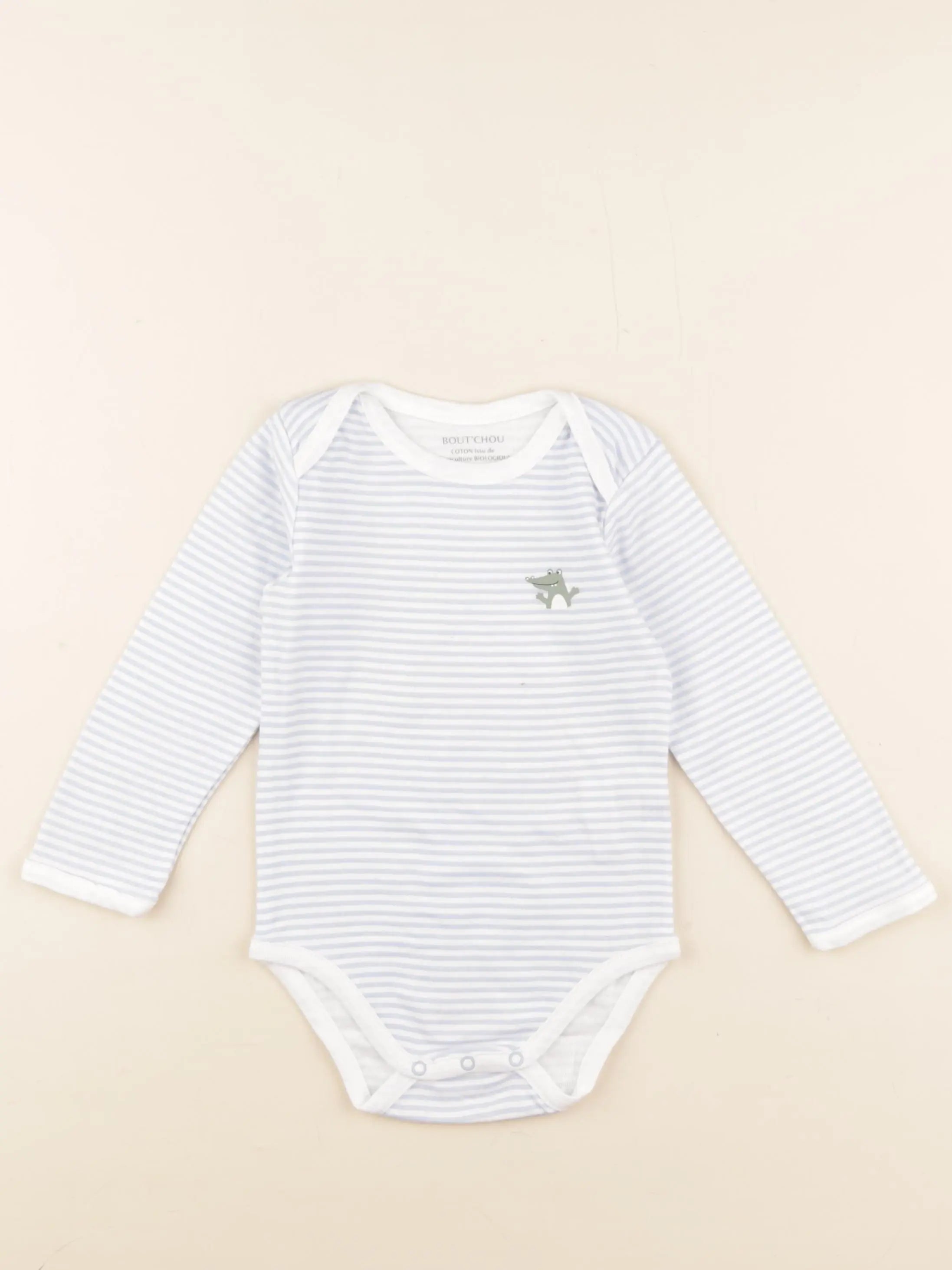 Boutchou - body bleu, blanc - 2 ans