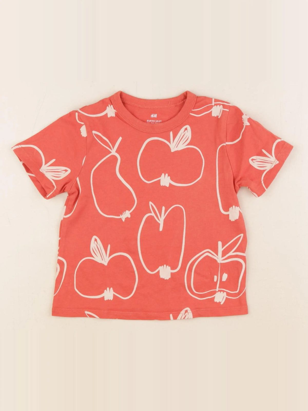 H&M - tee-shirt rouge - 18/24 mois