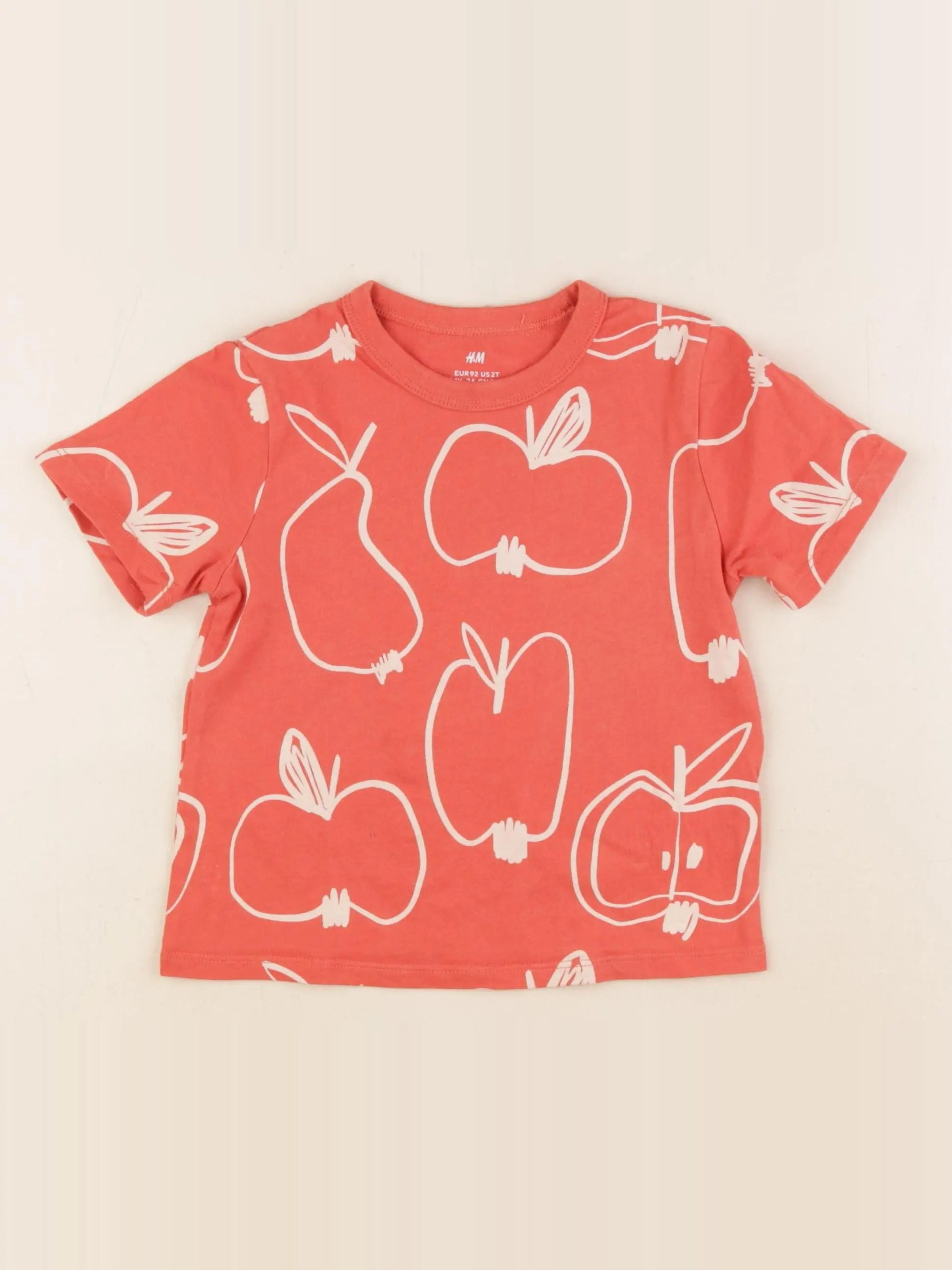 H&M - tee-shirt rouge - 18/24 mois