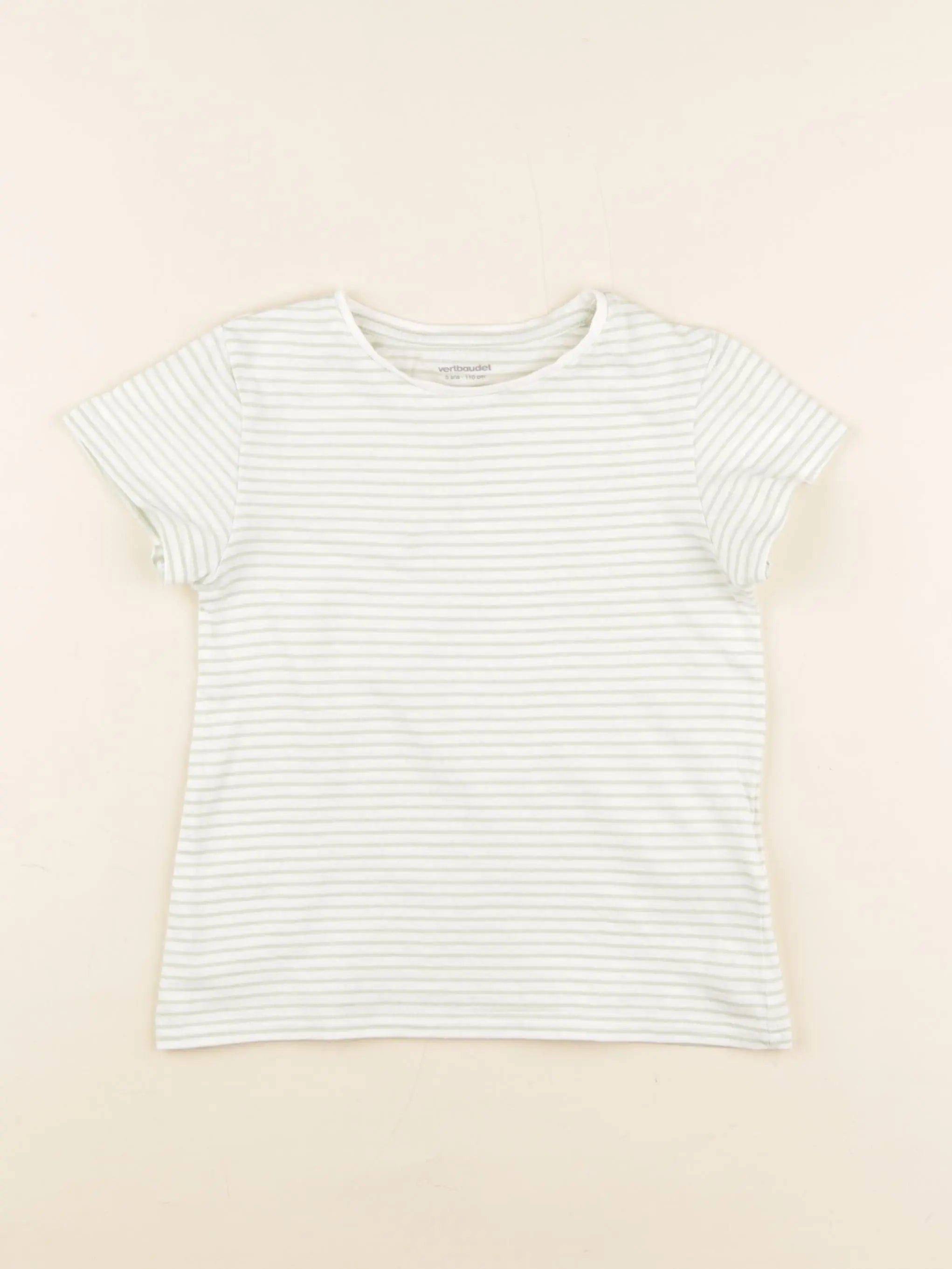 Vertbaudet - tee-shirt vert - 5 ans