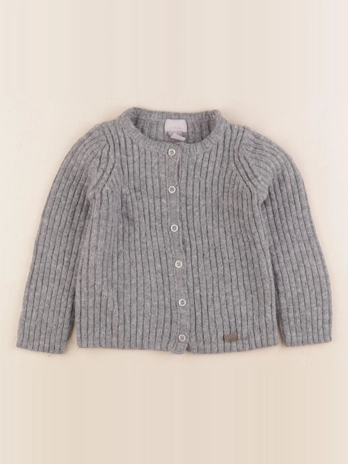Cyrillus - gilet gris - 4 ans