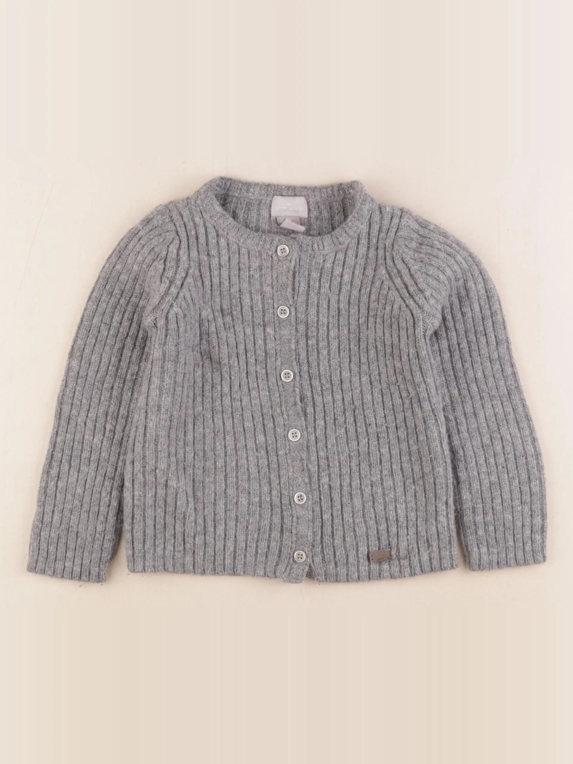 Cyrillus - gilet gris - 4 ans