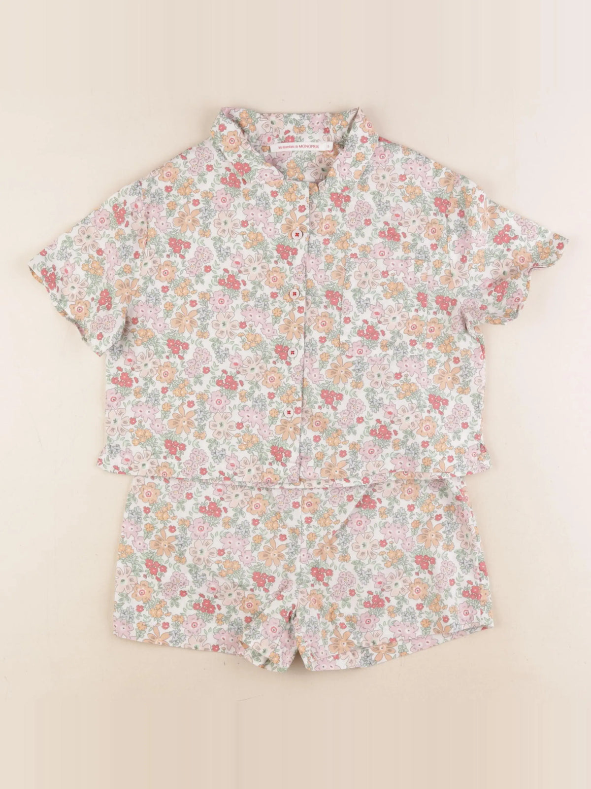 Monoprix - pyjama coton multicolore - 5 ans